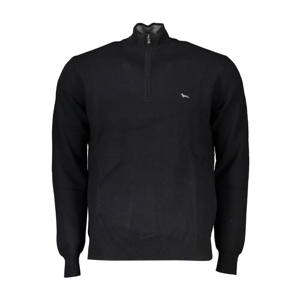 Harmont & Blaine Elegant Half-Zip Sweater with Embroidered Detail