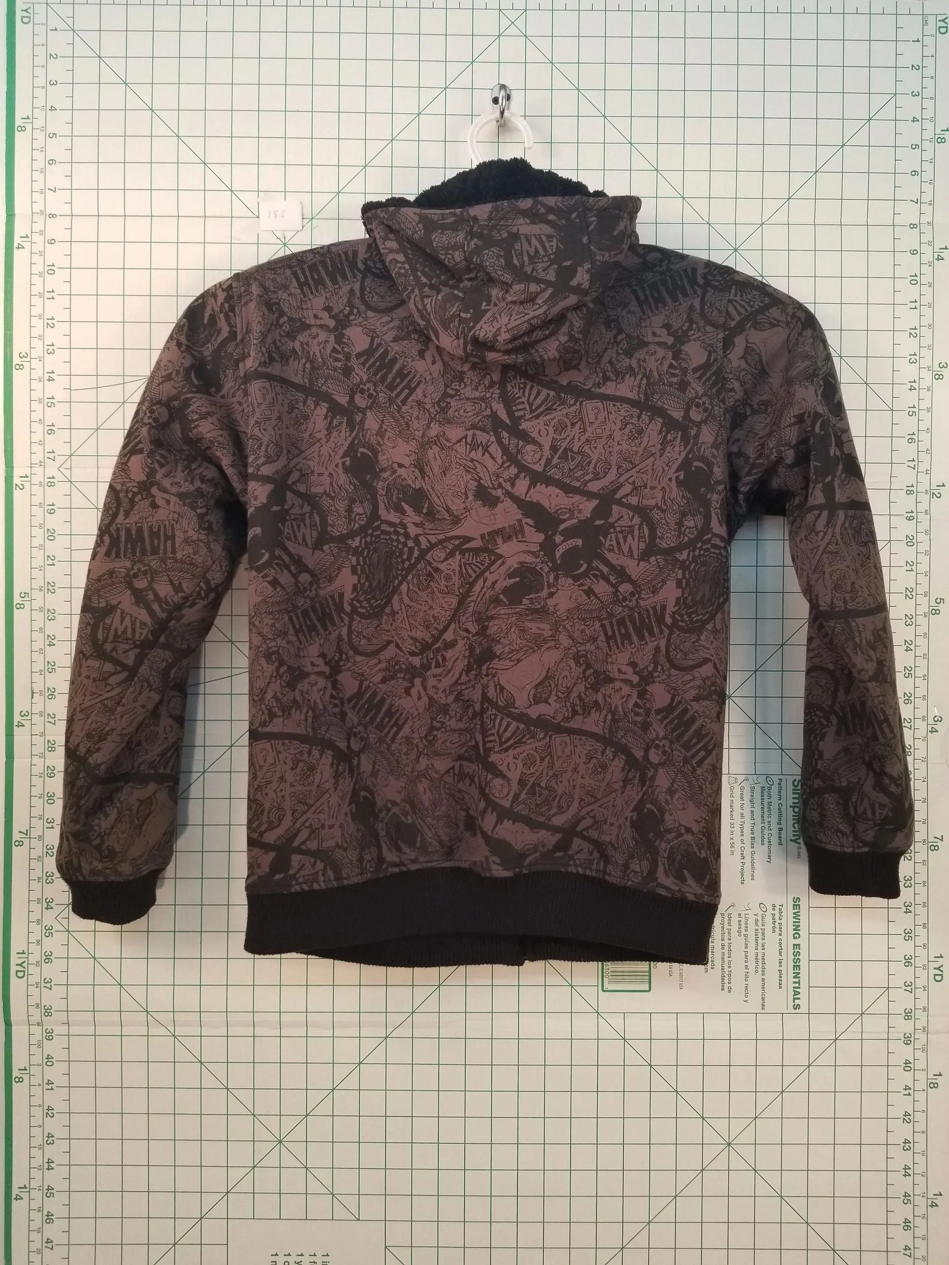 Hawk Zip-up Hoodie w/ Faux Fur Lining XL