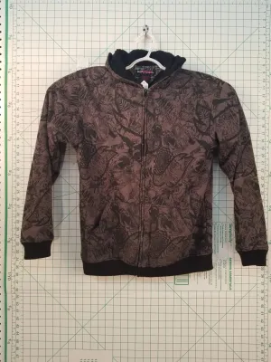 Hawk Zip-up Hoodie w/ Faux Fur Lining XL