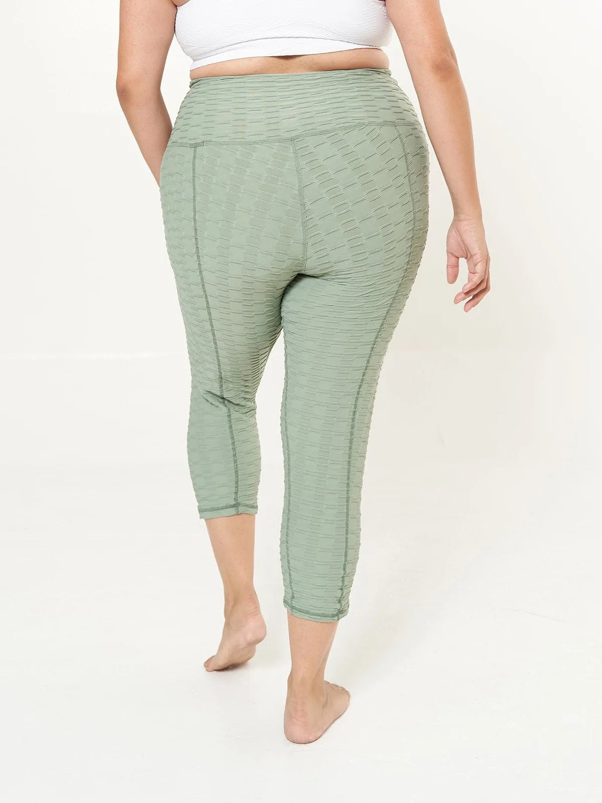 Hi-Rise Capri - Moss Links Pattern