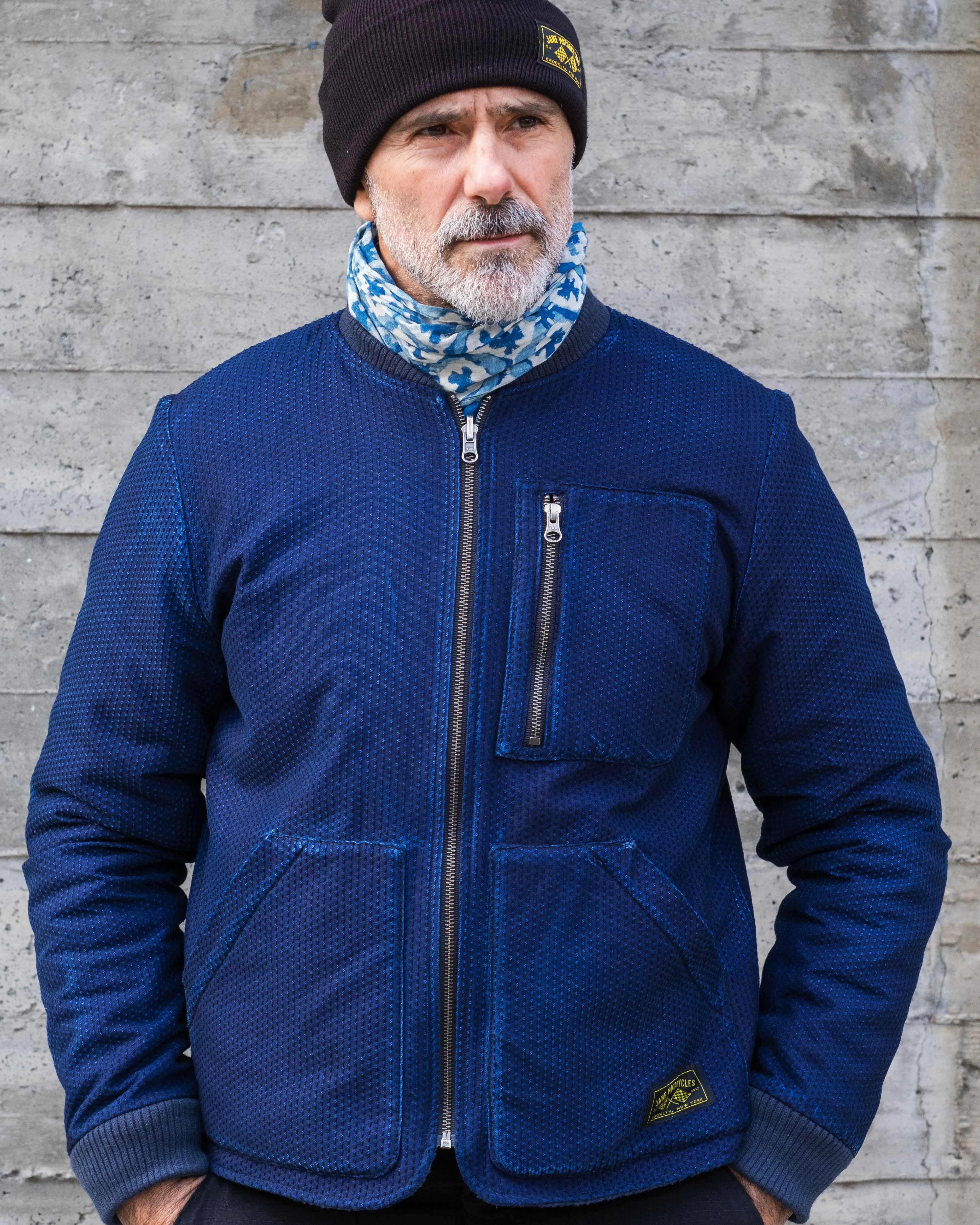 Humboldt Polartec® Liner Reversible Jacket - indigo sashiko