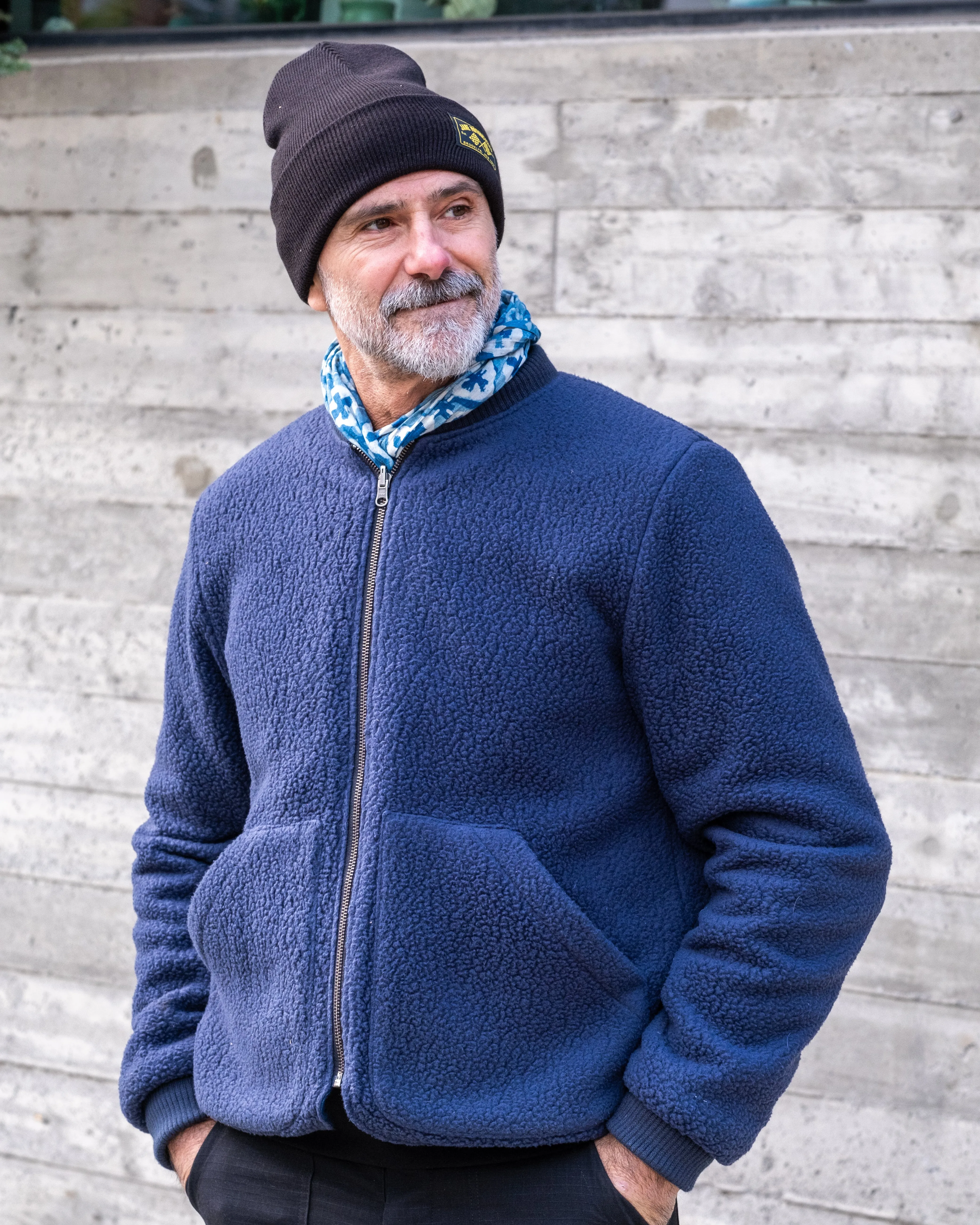 Humboldt Polartec® Liner Reversible Jacket - indigo sashiko