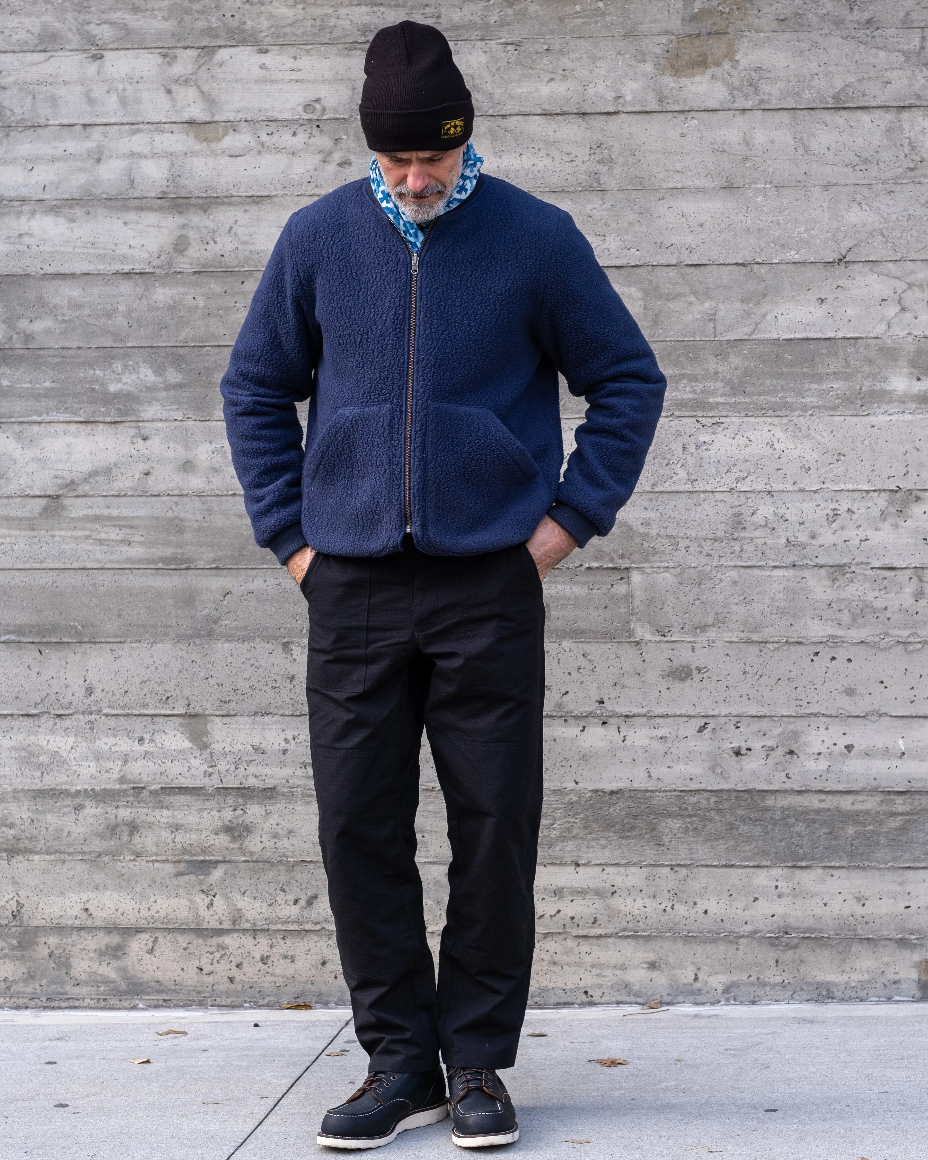 Humboldt Polartec® Liner Reversible Jacket - indigo sashiko