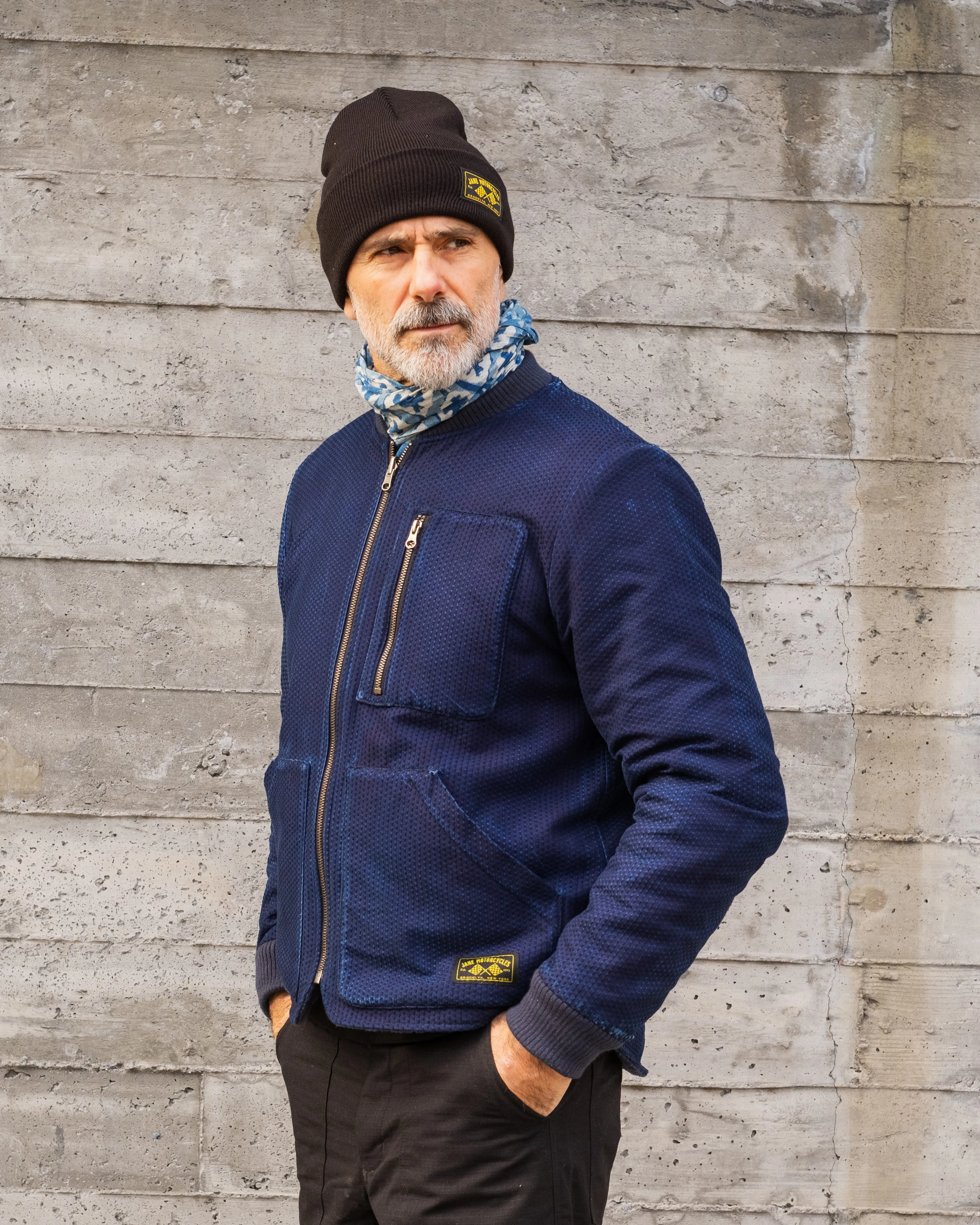 Humboldt Polartec® Liner Reversible Jacket - indigo sashiko