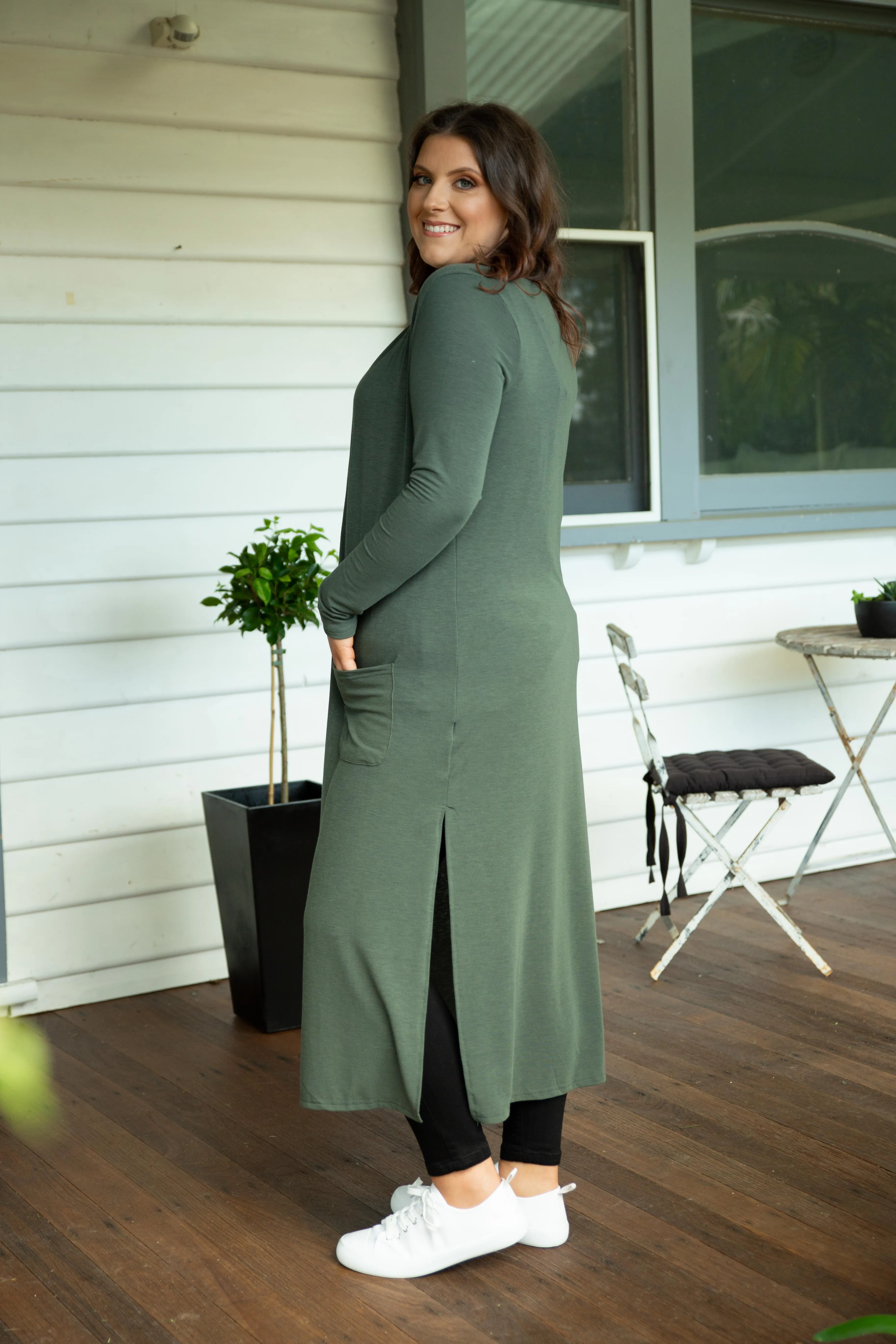 Jane Cardigan in Khaki