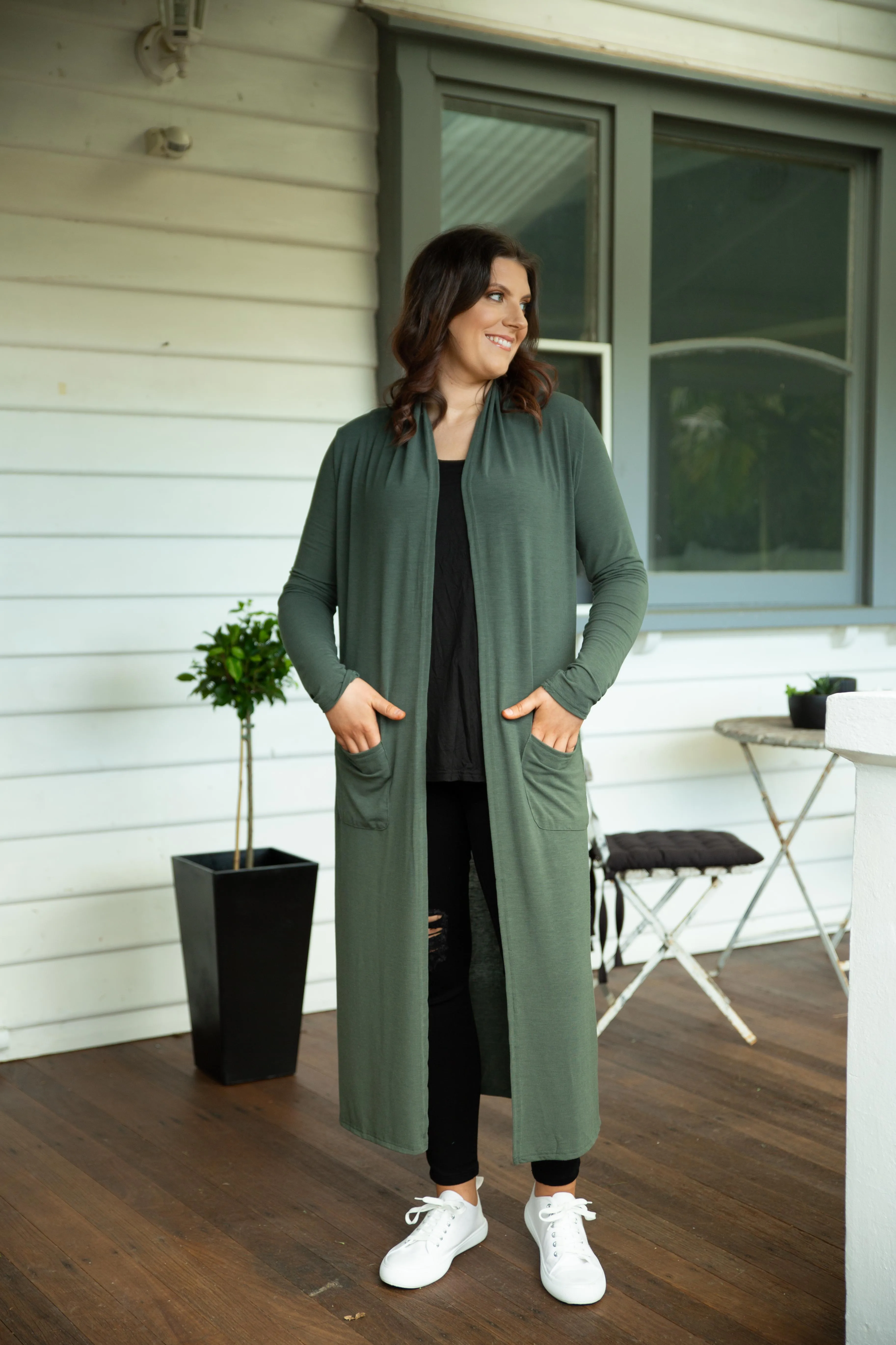 Jane Cardigan in Khaki