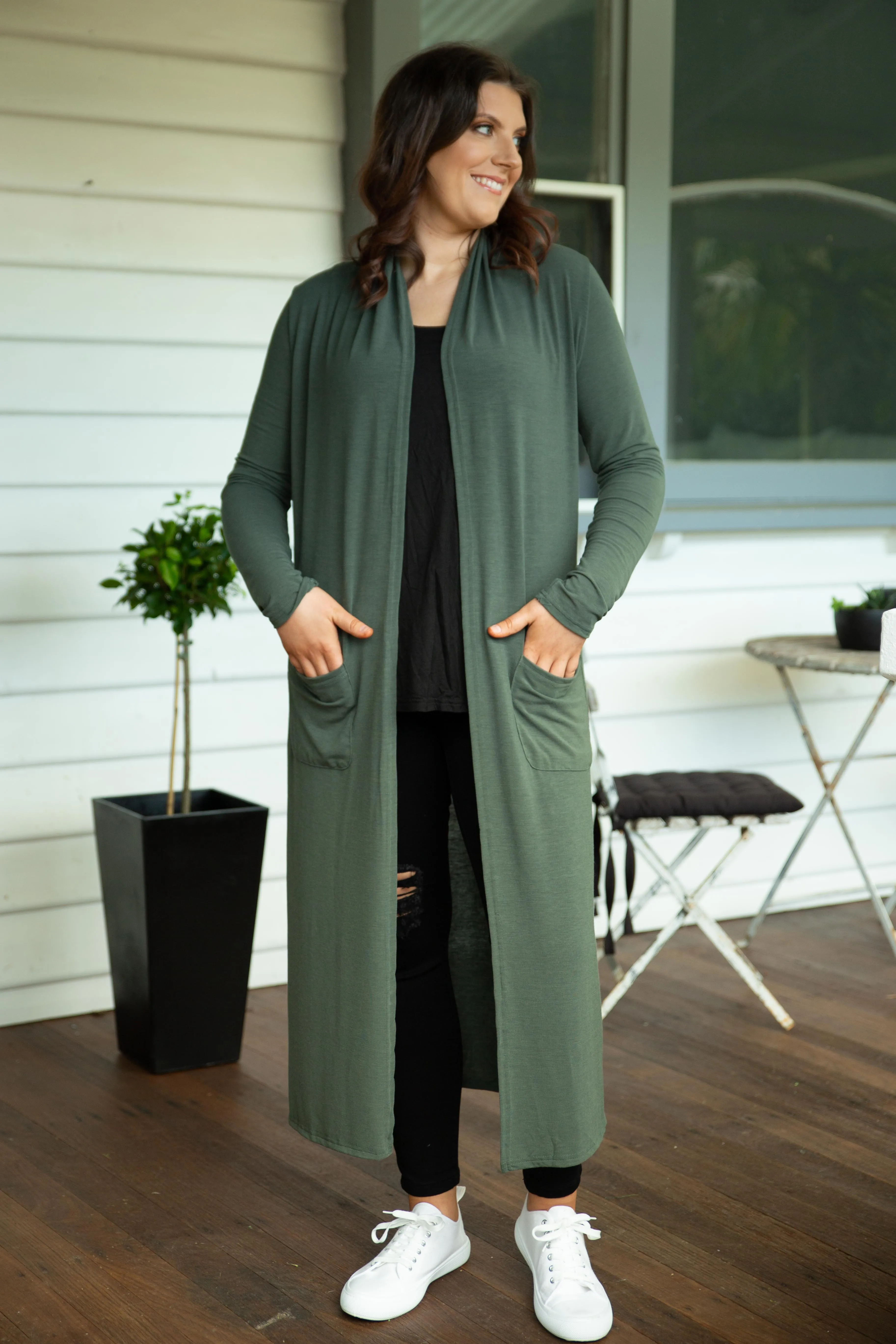 Jane Cardigan in Khaki