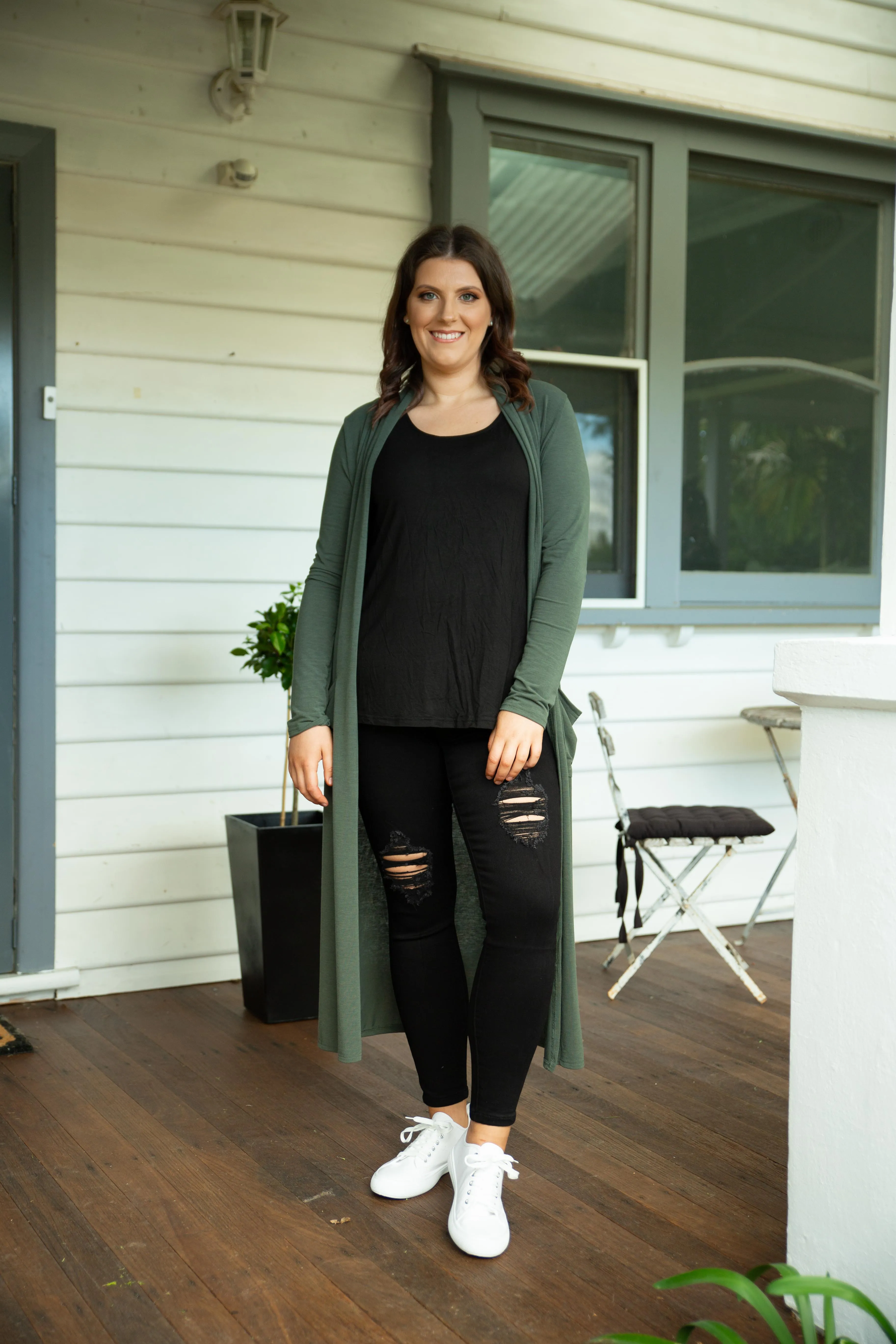 Jane Cardigan in Khaki
