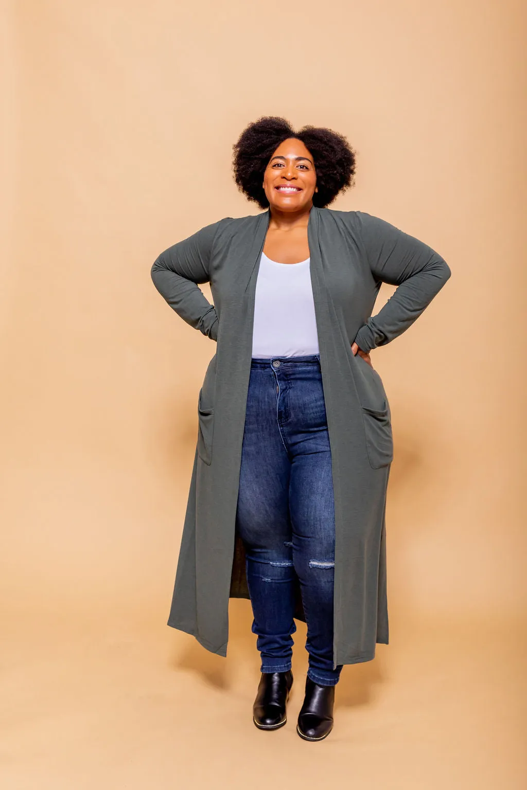 Jane Cardigan in Khaki