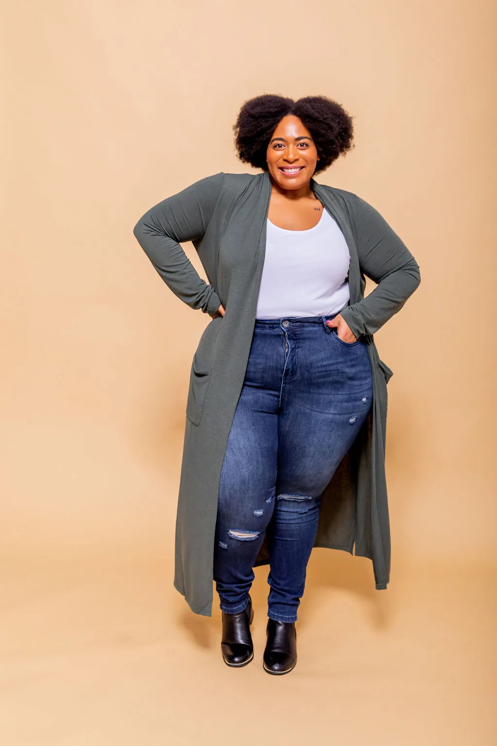 Jane Cardigan in Khaki