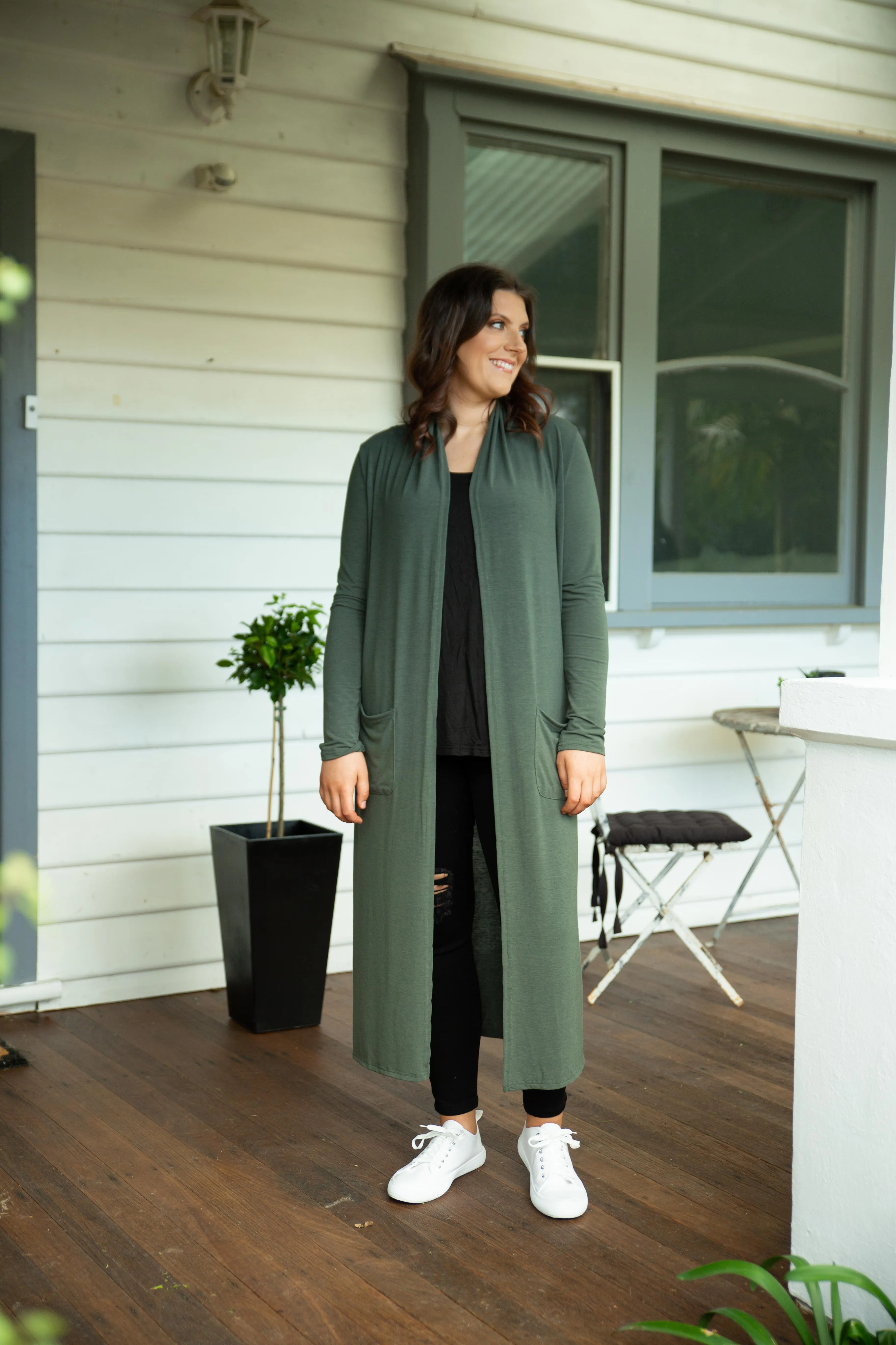 Jane Cardigan in Khaki