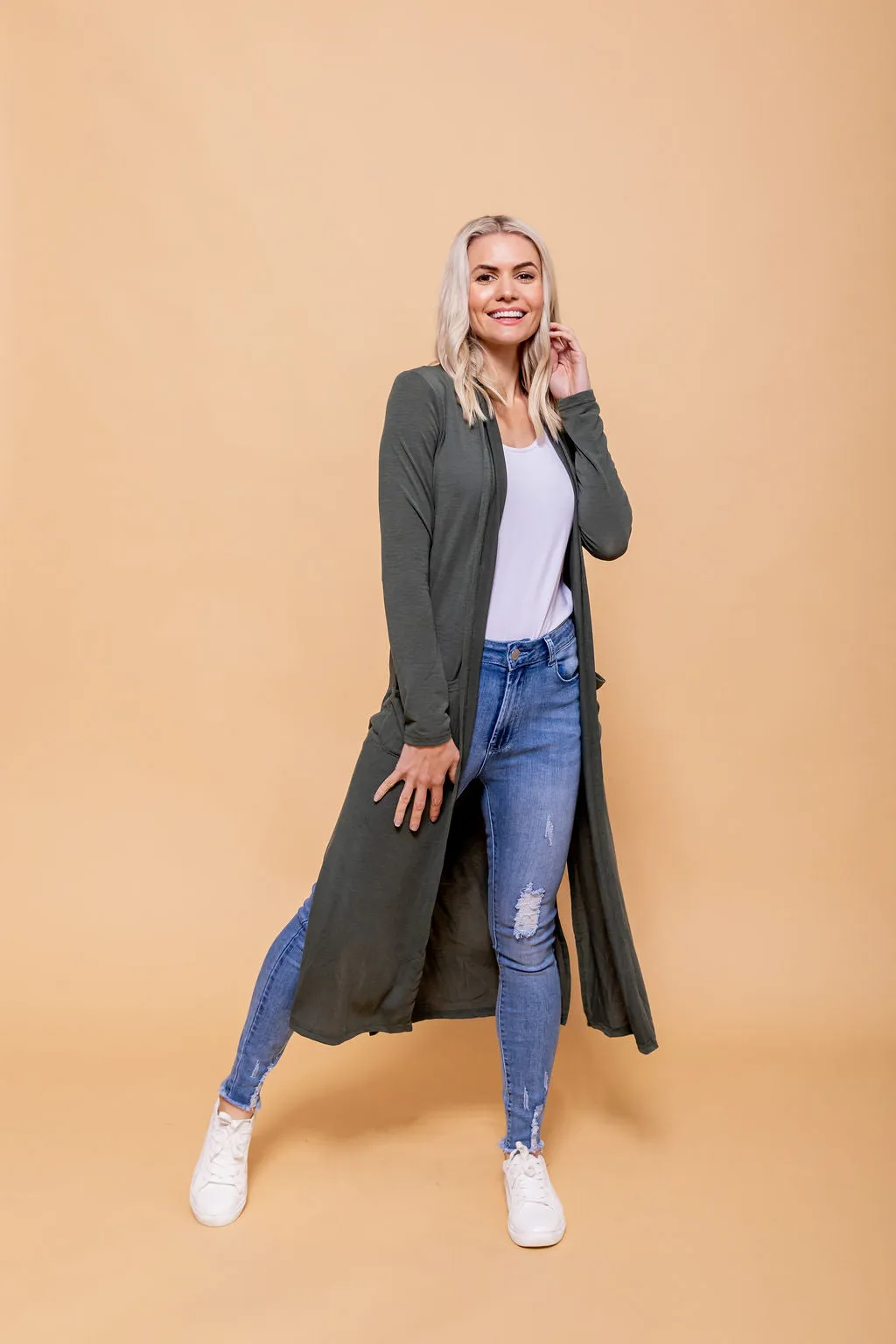 Jane Cardigan in Khaki