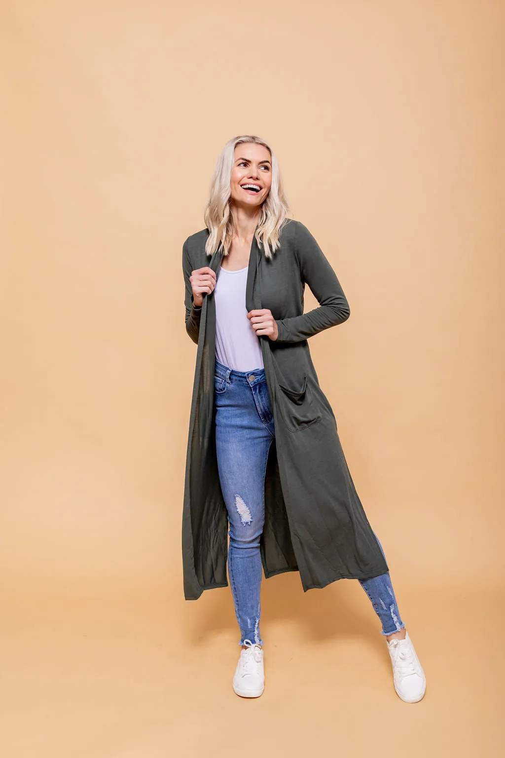 Jane Cardigan in Khaki