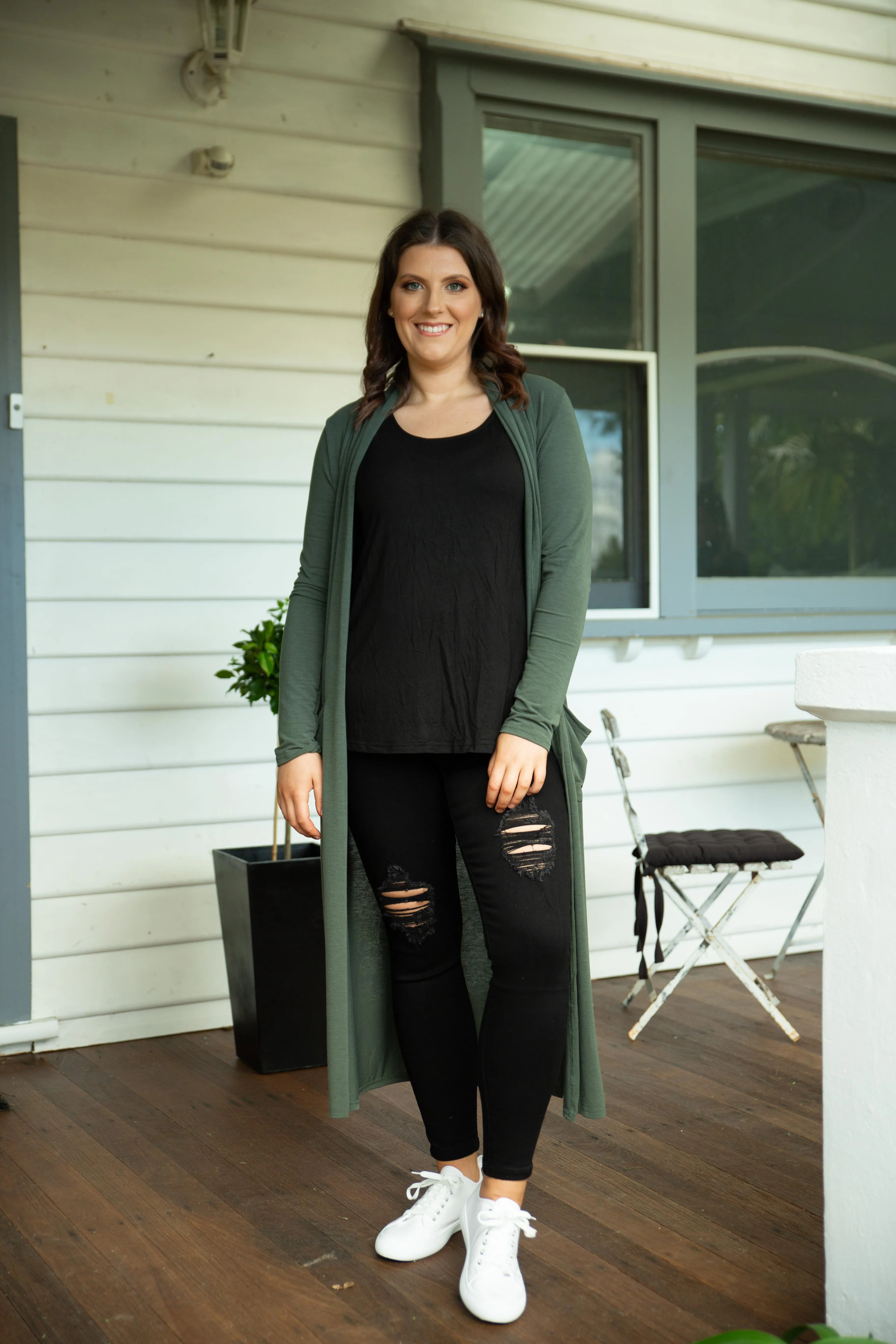 Jane Cardigan in Khaki
