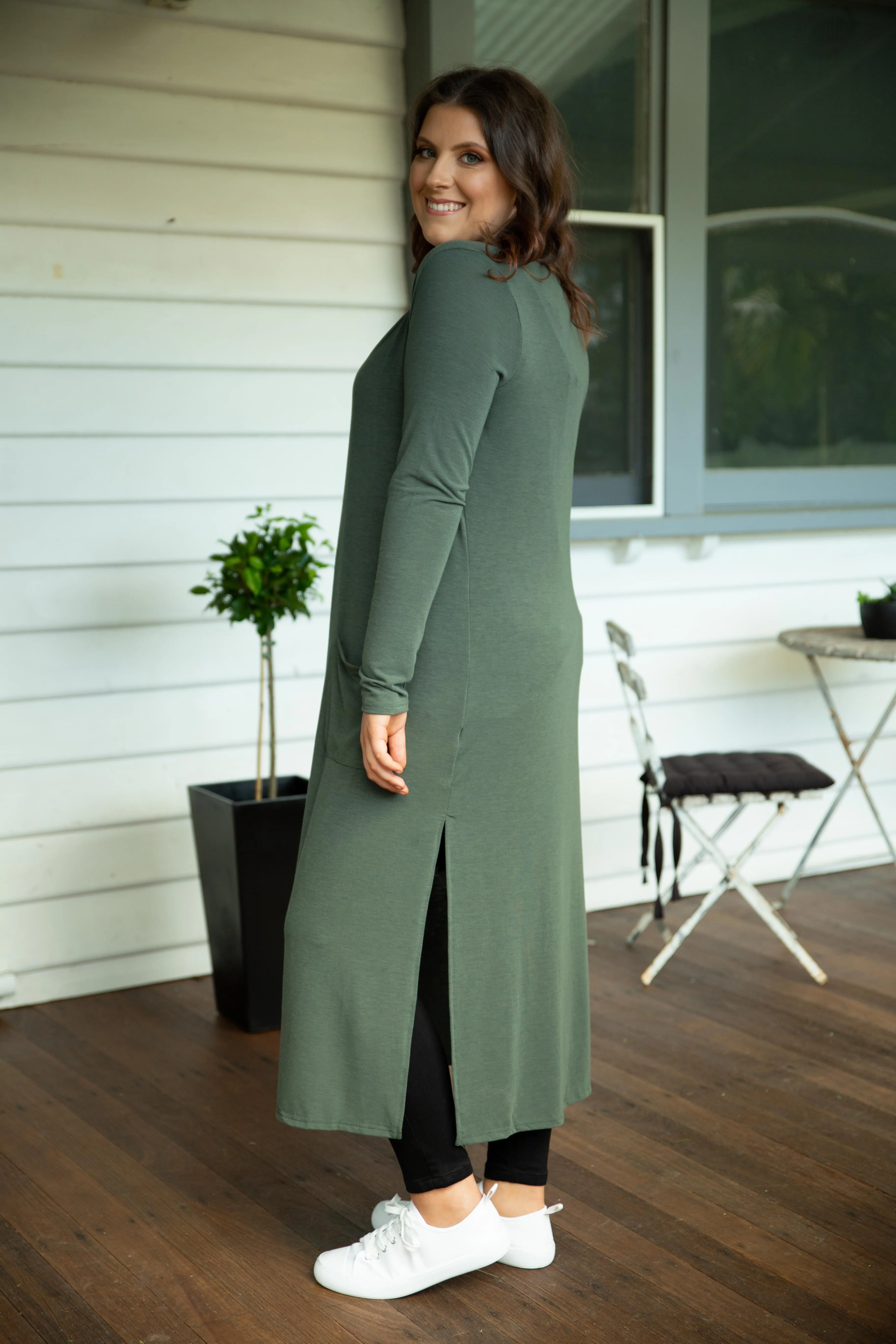 Jane Cardigan in Khaki