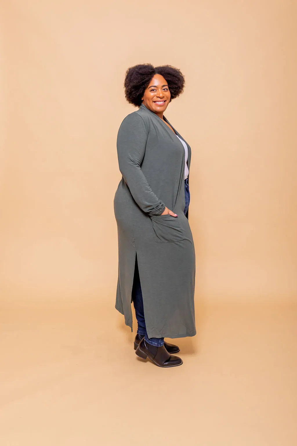 Jane Cardigan in Khaki
