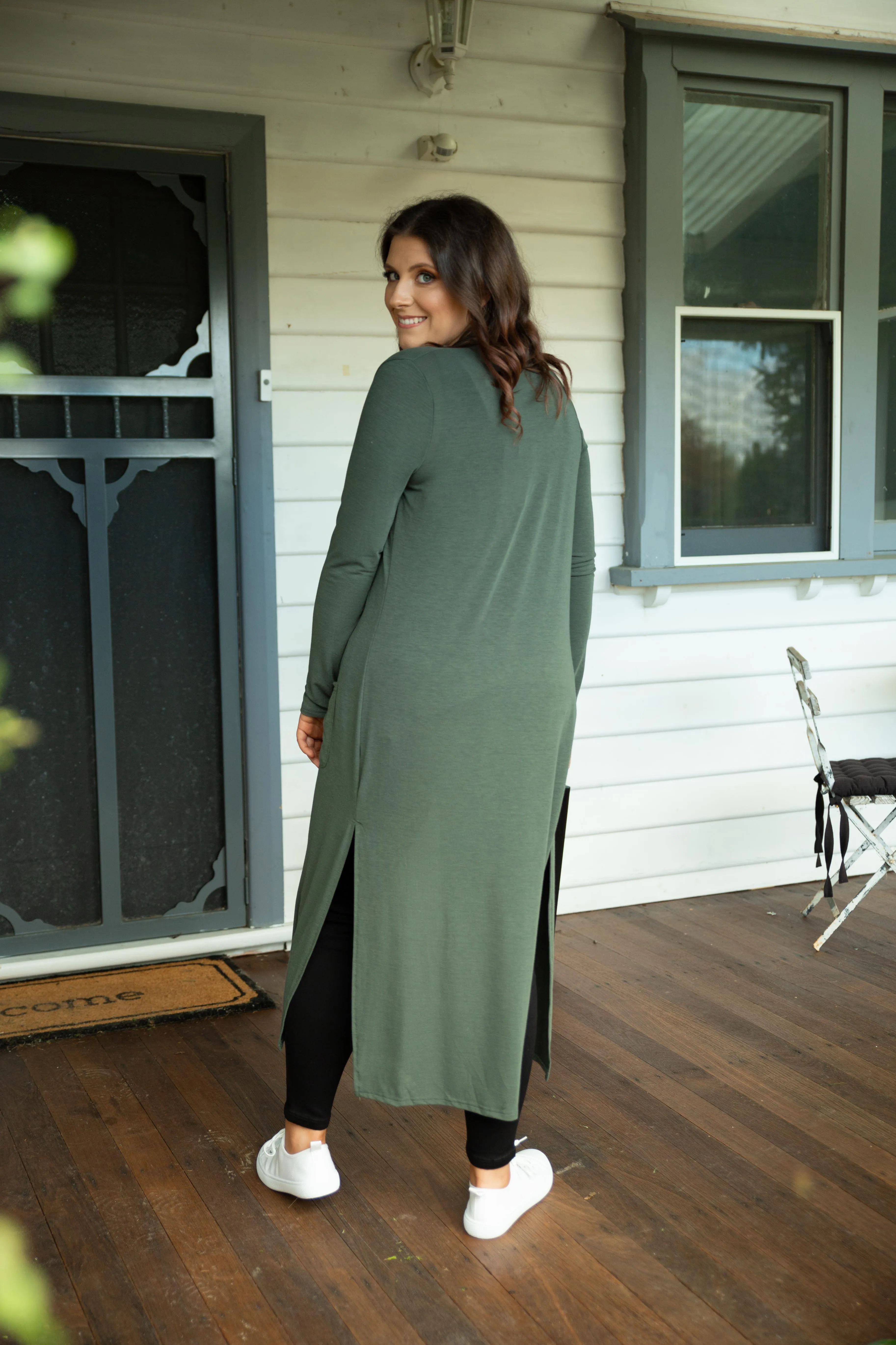 Jane Cardigan in Khaki