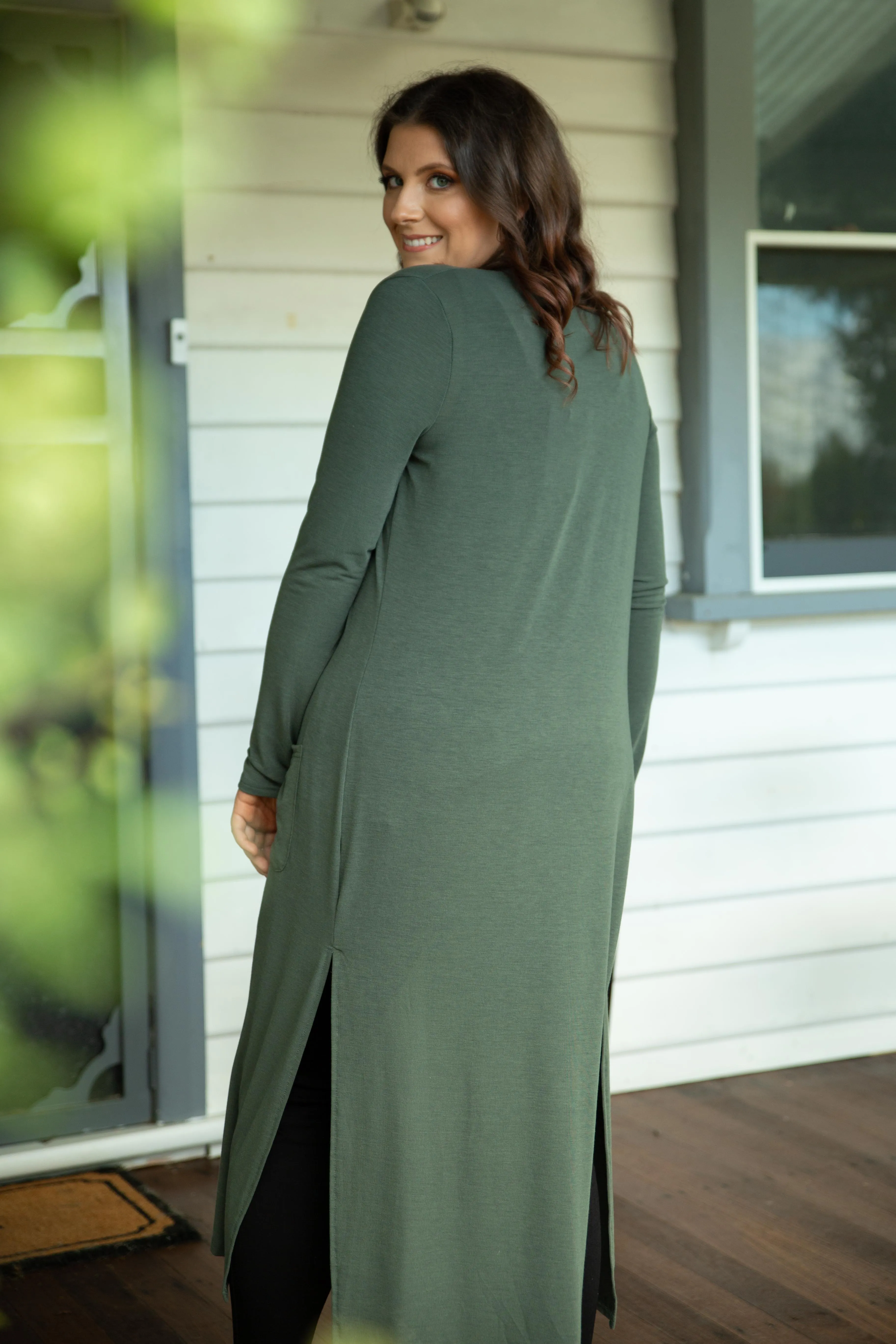 Jane Cardigan in Khaki