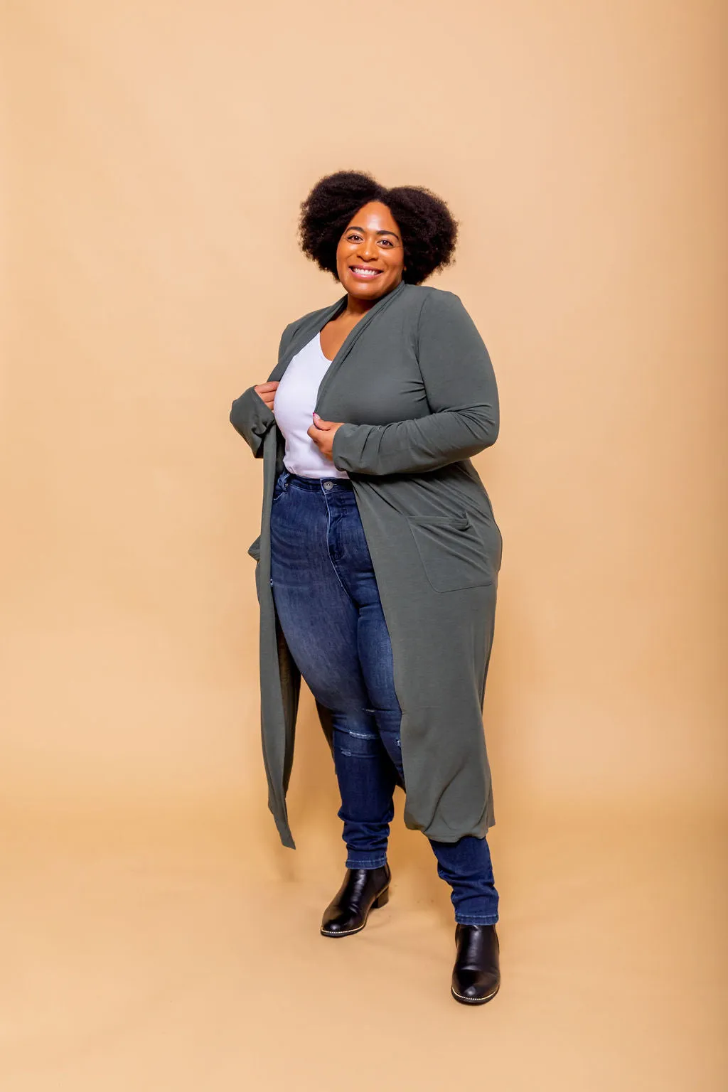 Jane Cardigan in Khaki