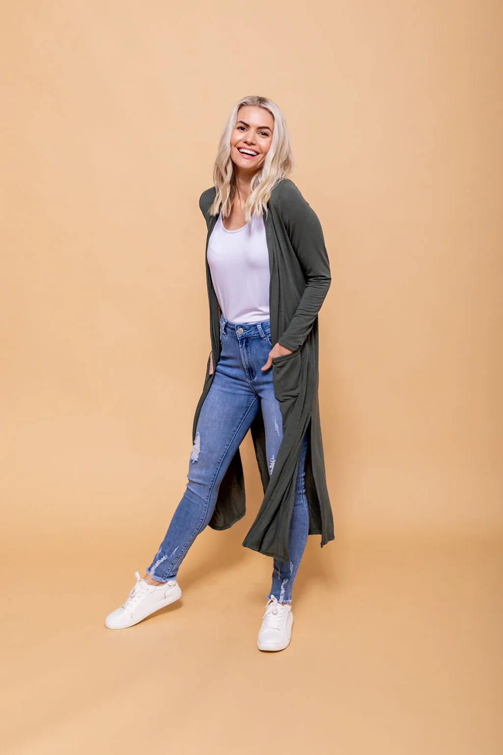 Jane Cardigan in Khaki
