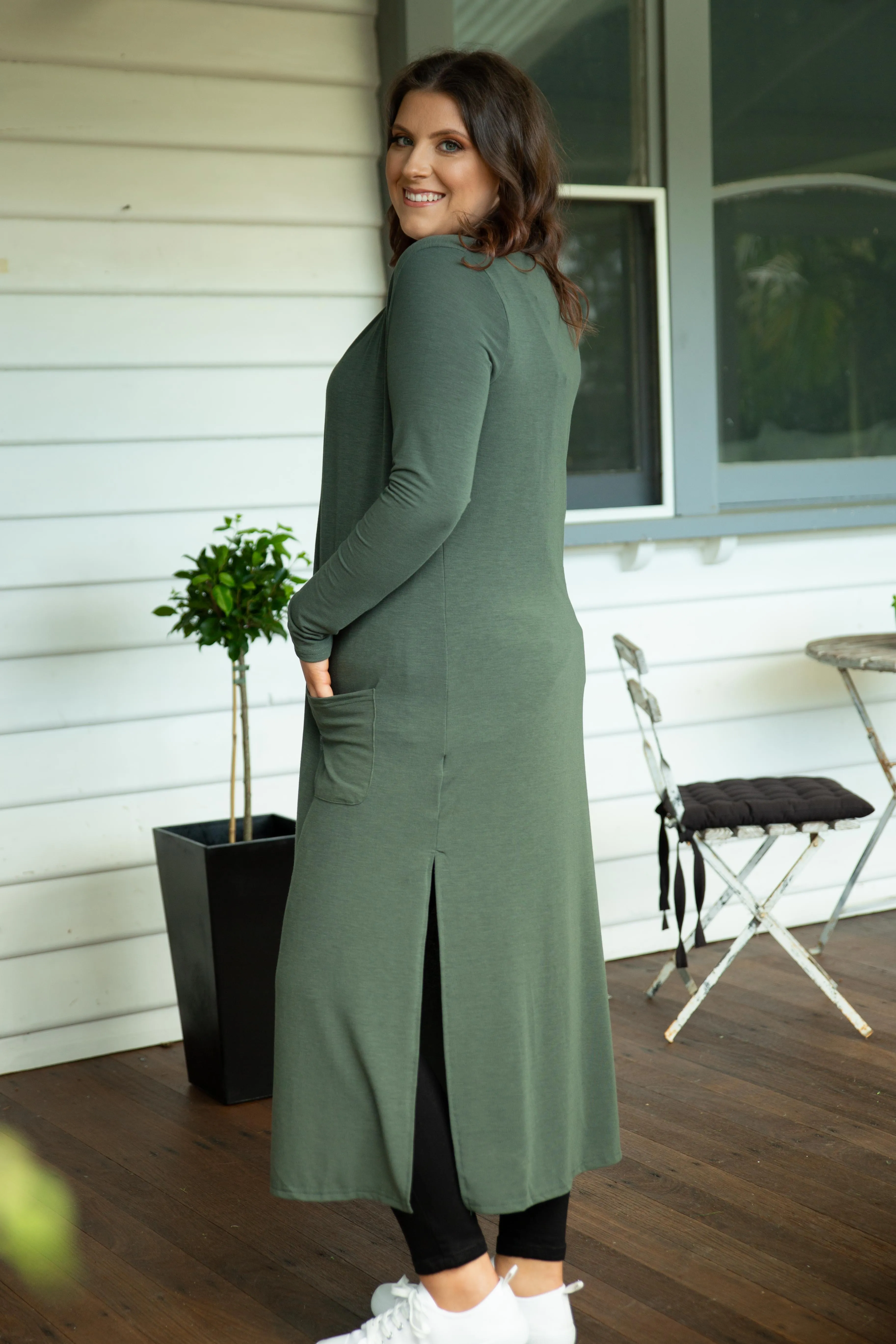 Jane Cardigan in Khaki