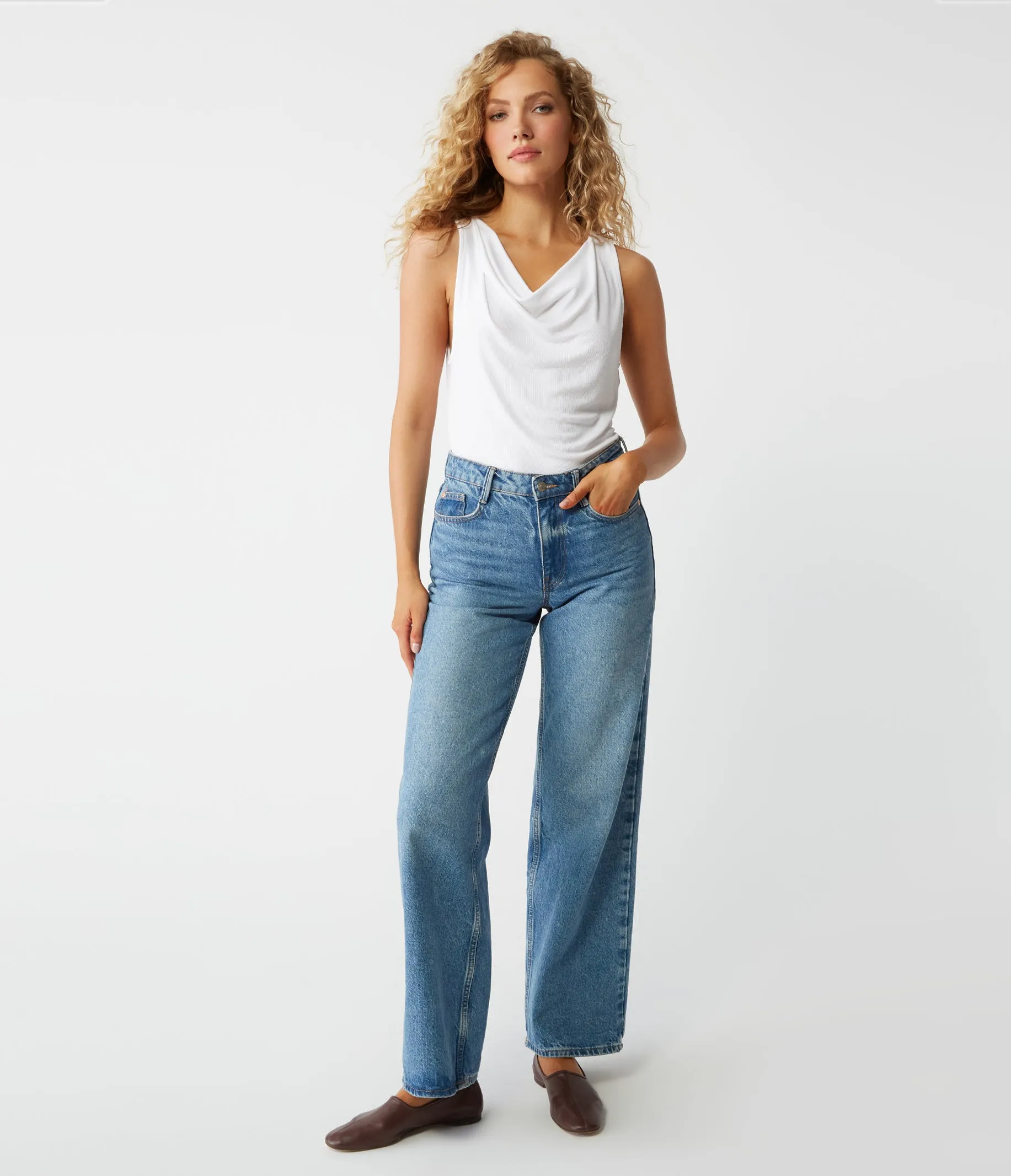 Jeanette Cowl Neck Tank