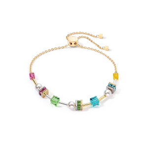 Joyful Cubes & Pearls bracelet multicolour