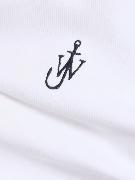 JW Anderson   Anchor logo stretch cotton tank top 