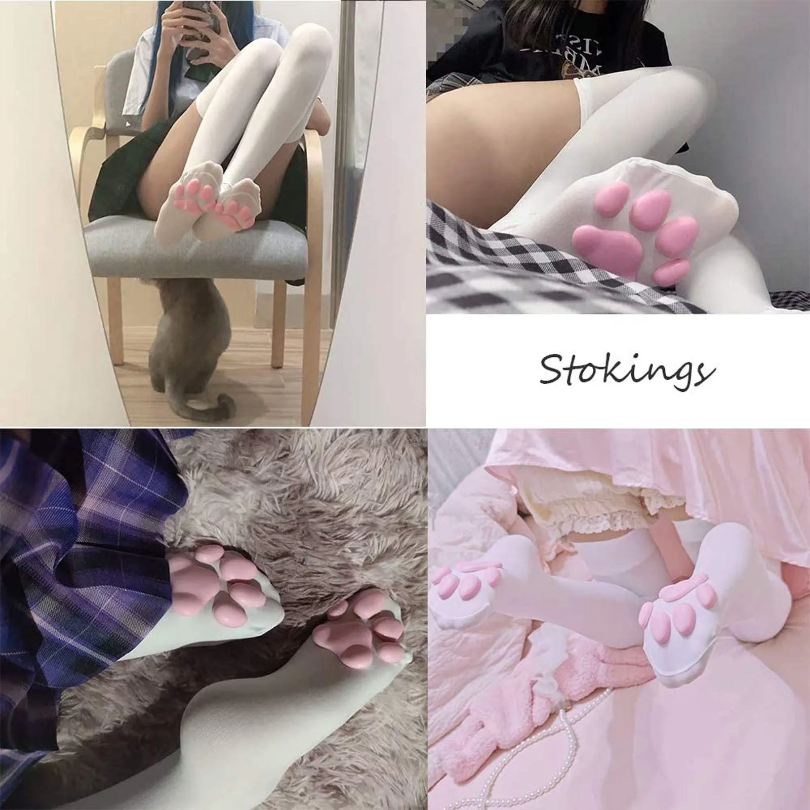 Kawaii 3D Cat Claw Socks