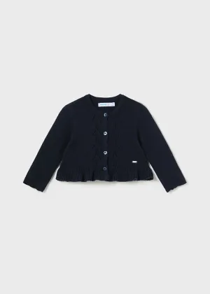 Knit Cardigan, Navy, 2326