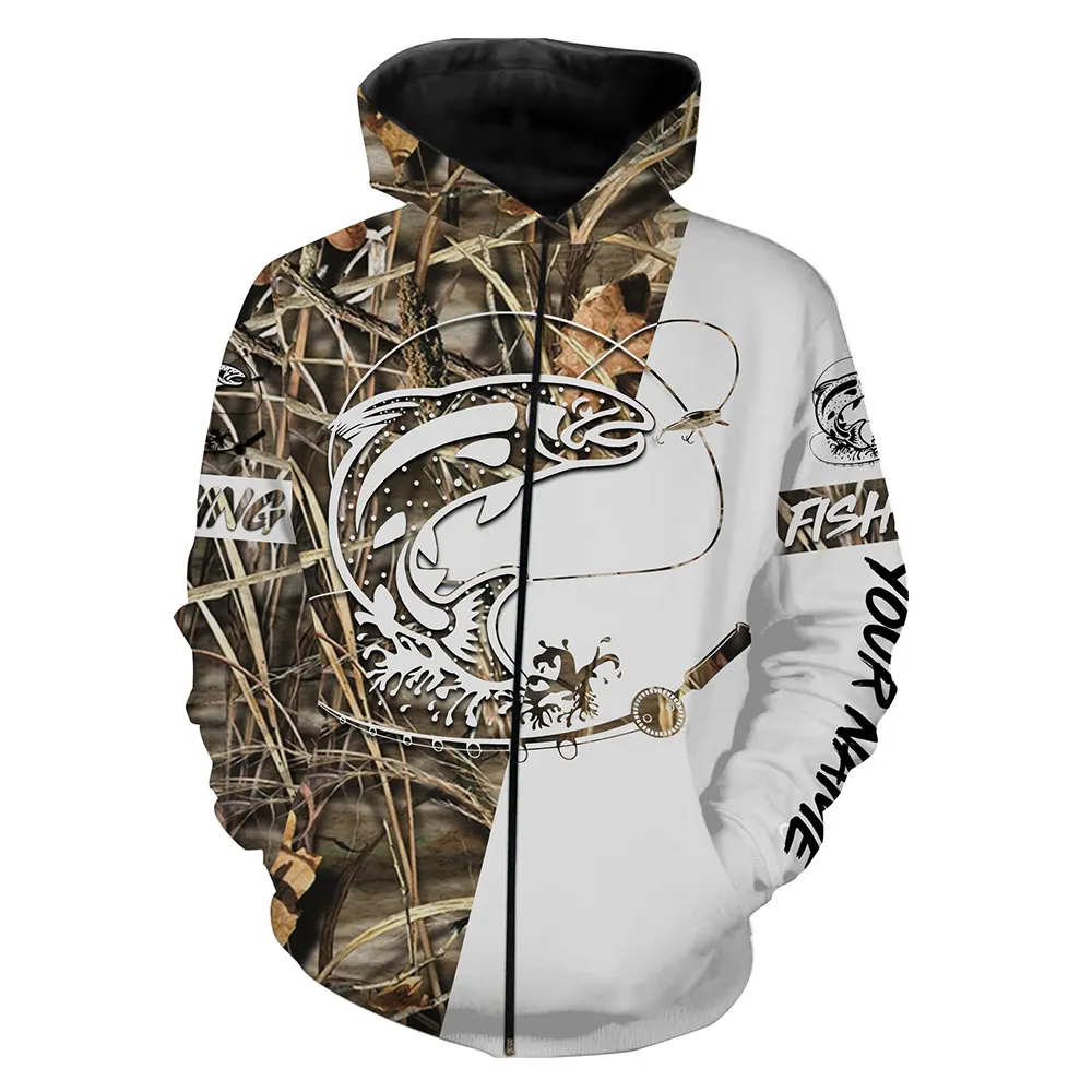 Lahontan Cutthroat Trout Customized Fishing Tattoo Camo All-Over Print Hoodie, Zip-Up Hoodie