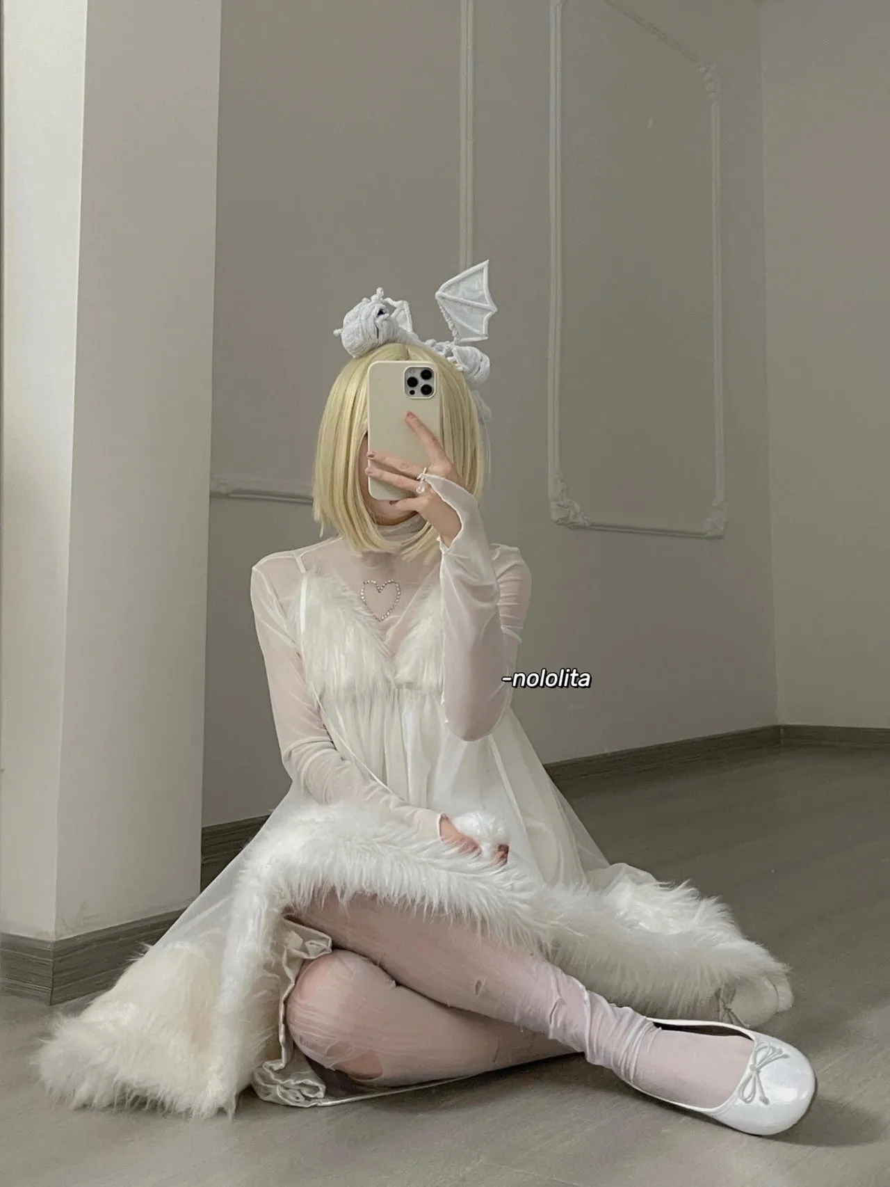 [Limited Edition NoLolita] Fine Snow Dress