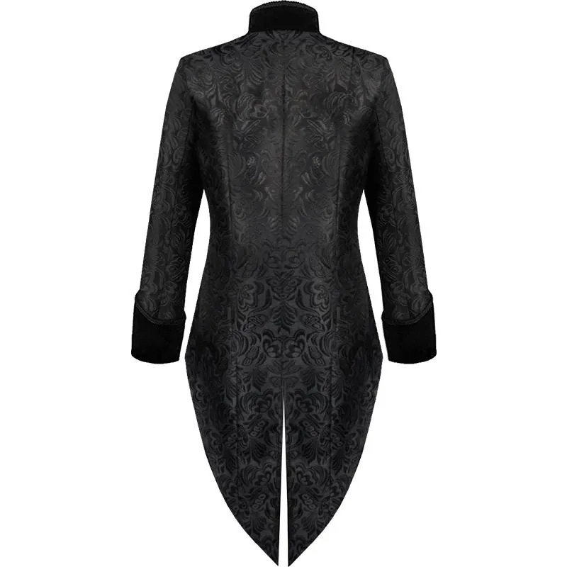 Mens Steampunk Victorian Jacket Gothic Costume Vintage Tuxedo Pirate Tailcoat Coats
