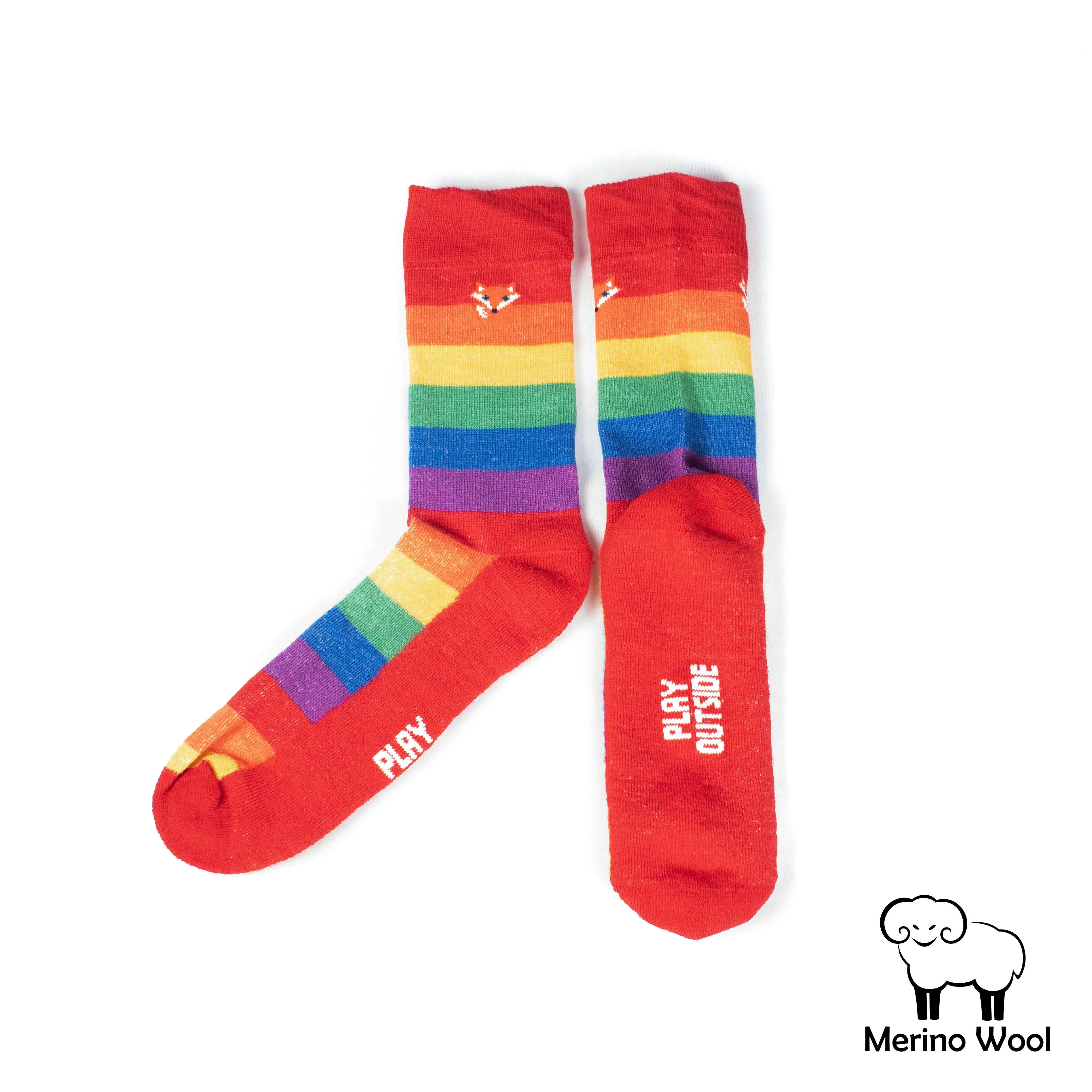 Merino Wool Socks - Play Outside - Grown-Ups