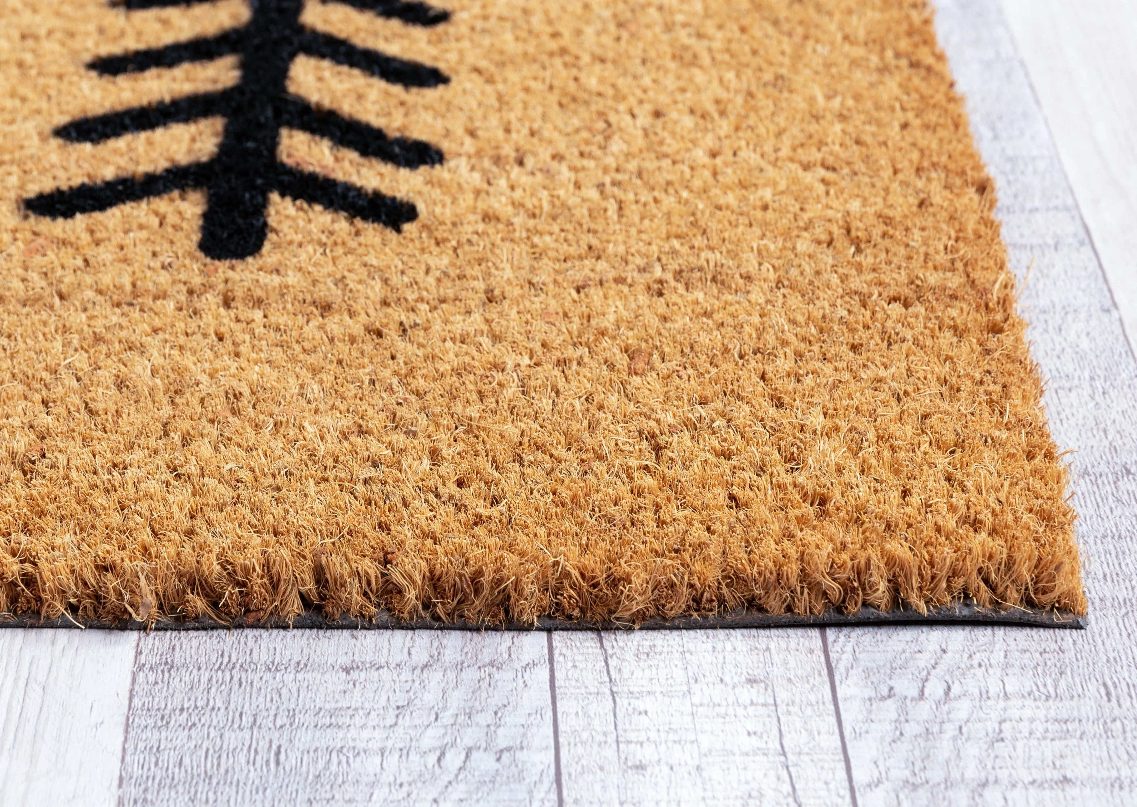 Modern Trees Rustic Winter Doormat