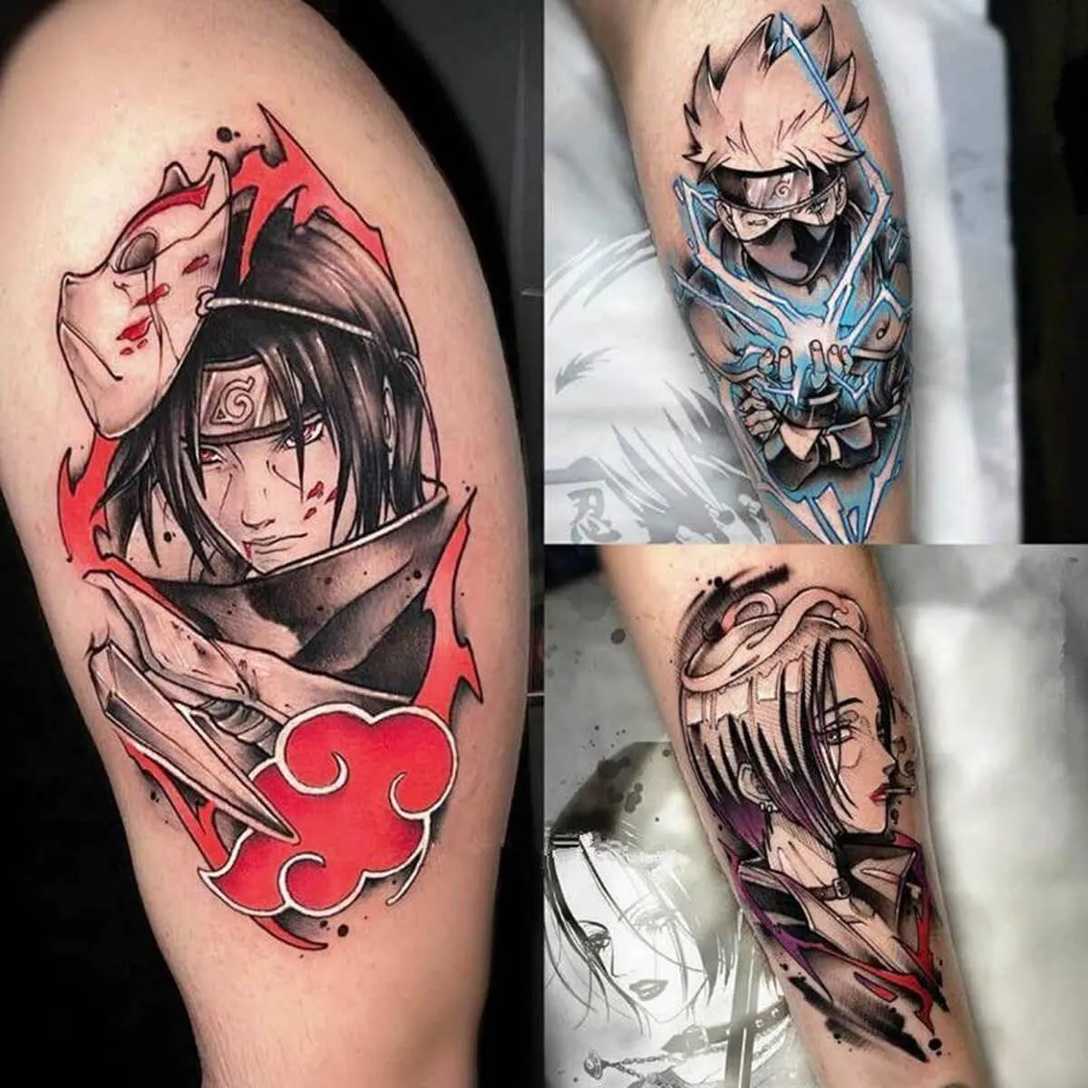 Naruto Shippuden Temporary Tattoos Set