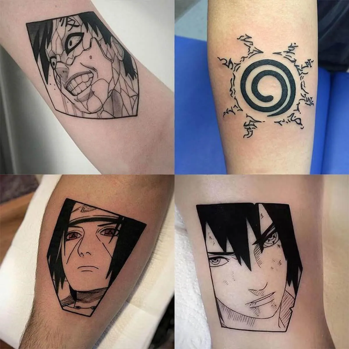 Naruto Shippuden Temporary Tattoos Set