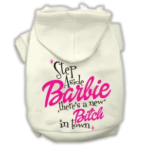 New Bitch in Town Screenprint Hoodie Cream XL (16)