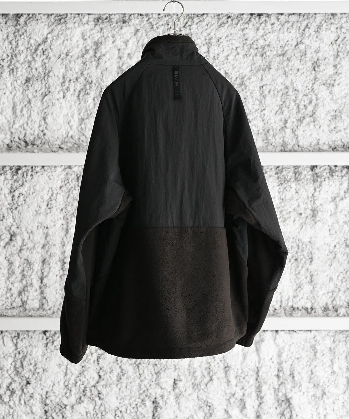 NYLON RIP STOP X FLEECE BLOUSON - LANTERN