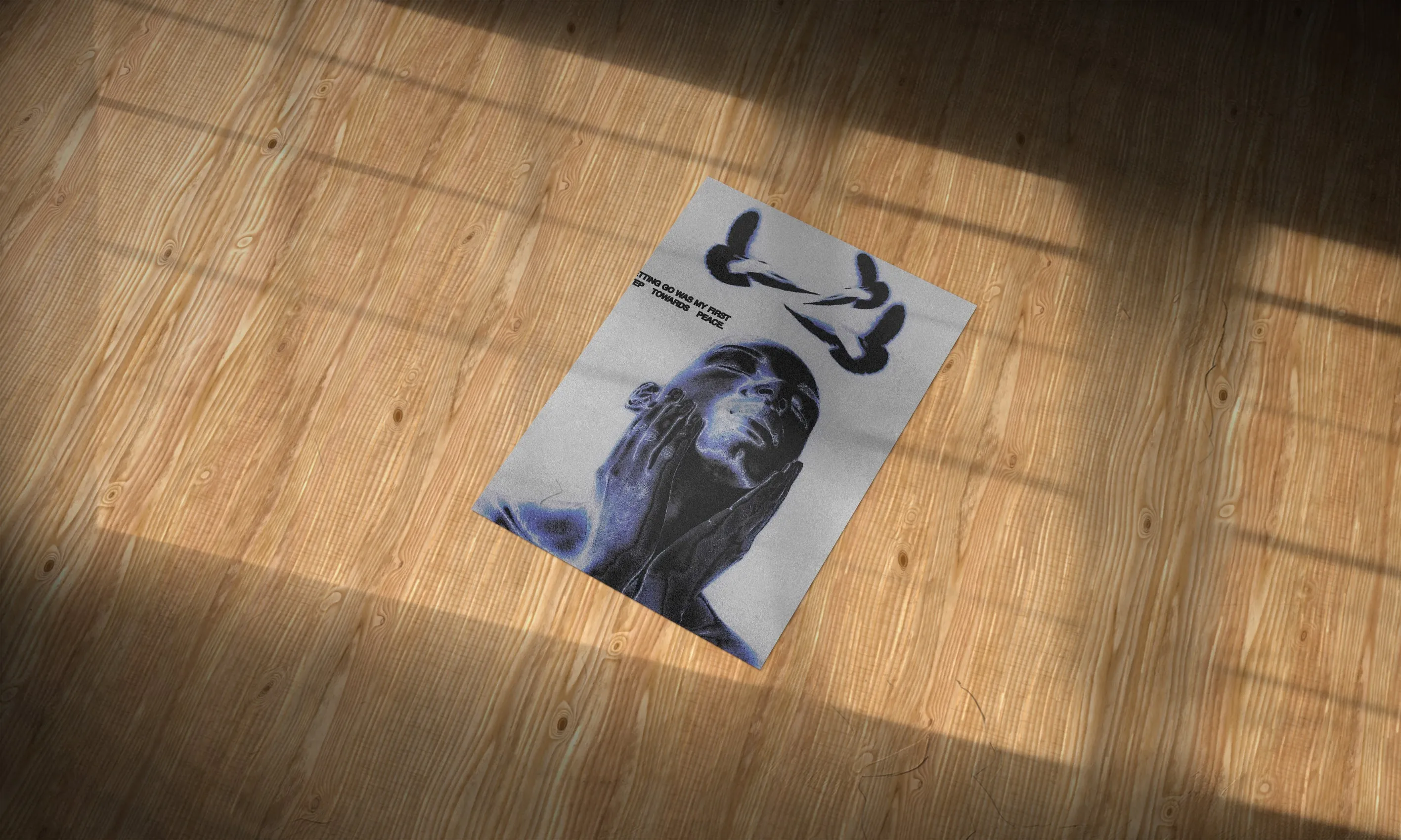 Peace Y2K Aesthetic Metal Poster