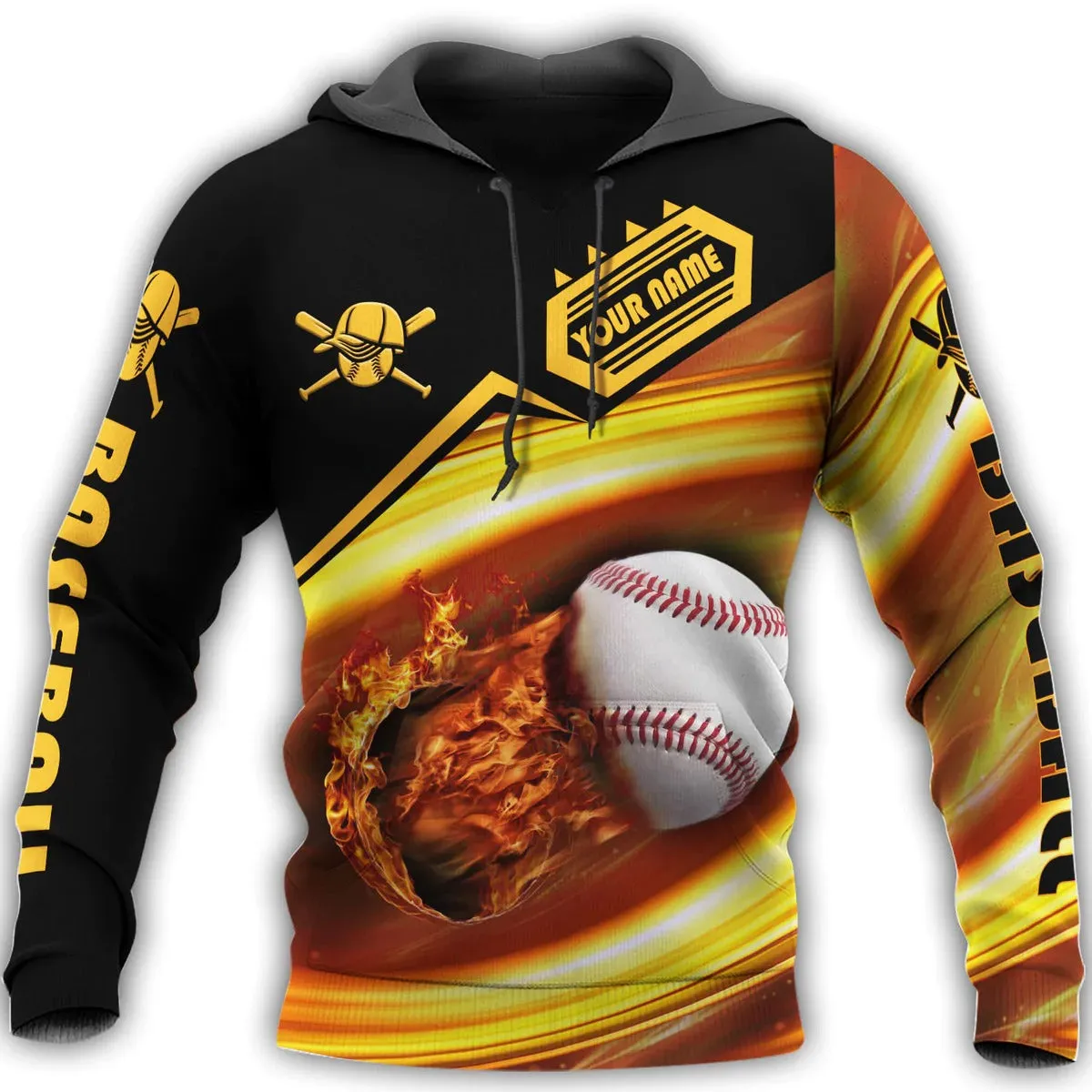 Personalized 3D Baseball Hoodie, Baseball T Shirt, Baseball Player Sweatshirt, Best Gift To Baseball Man