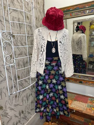 Picnic Skirt in Tropical Print by Effie's Heart