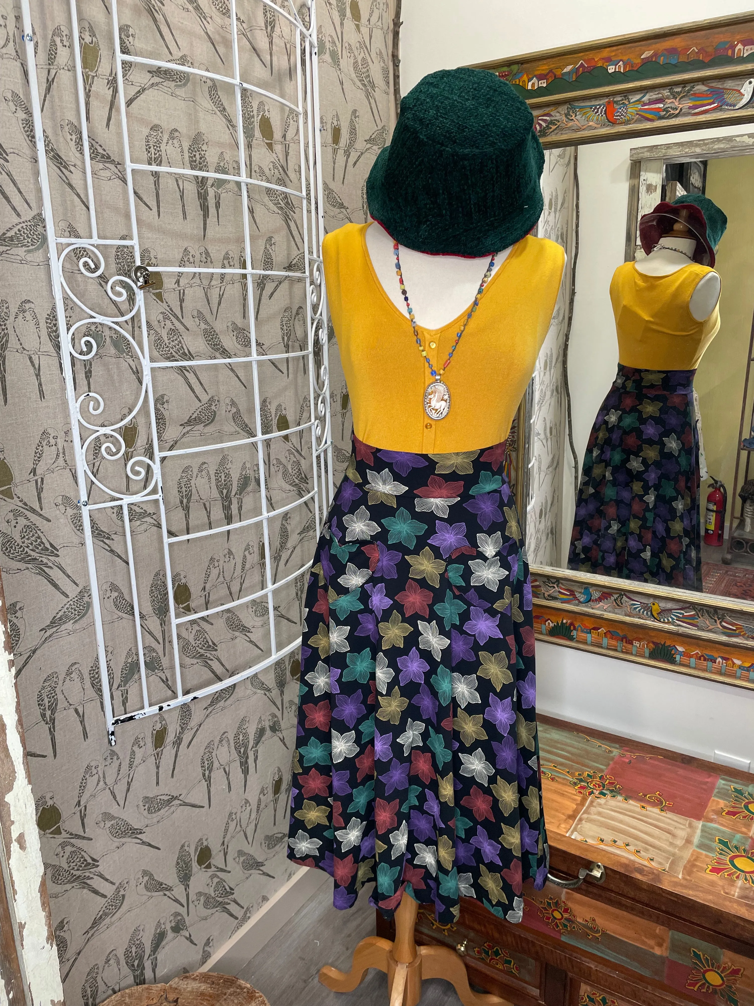 Picnic Skirt in Tropical Print by Effie's Heart