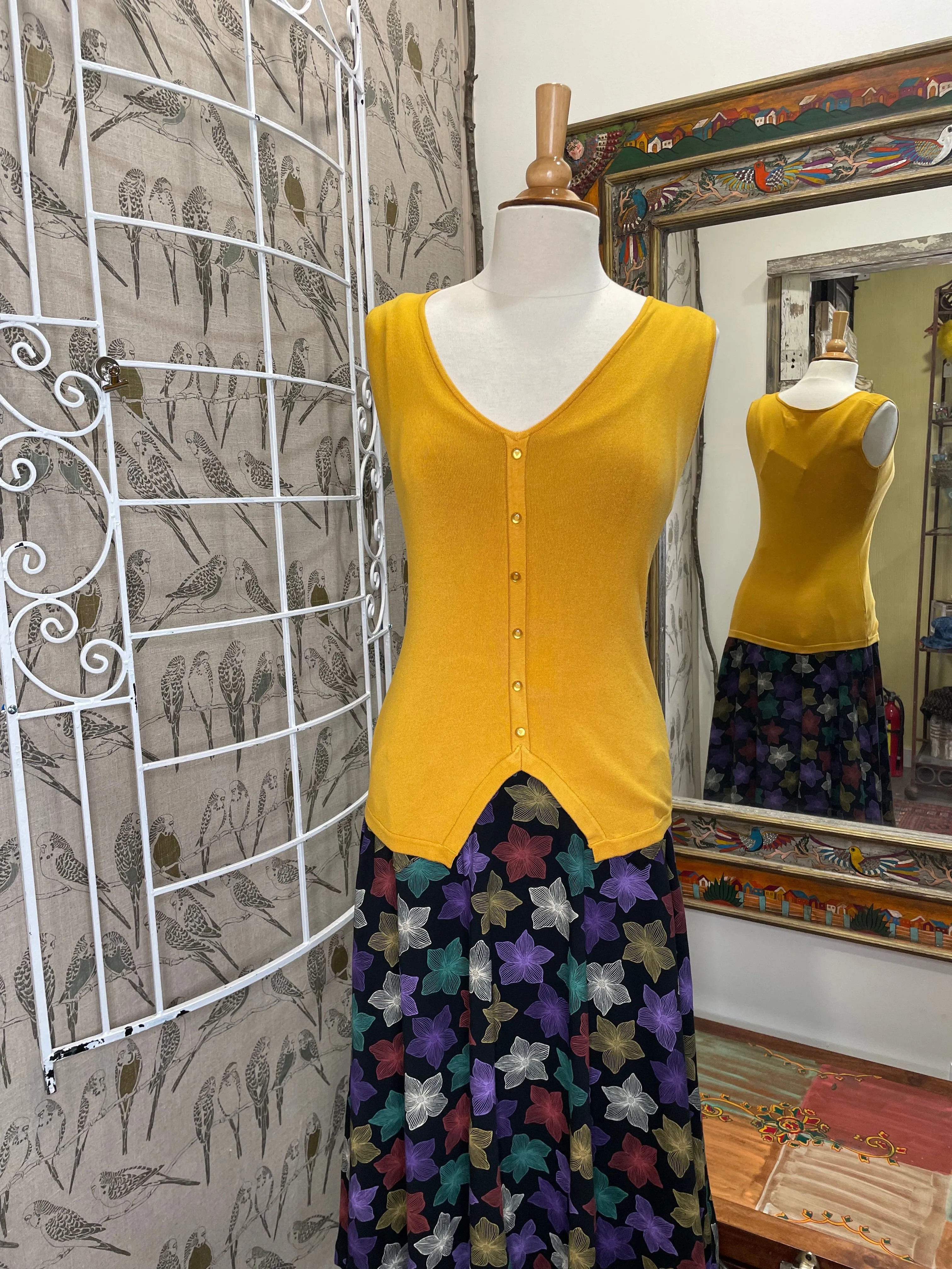 Picnic Skirt in Tropical Print by Effie's Heart