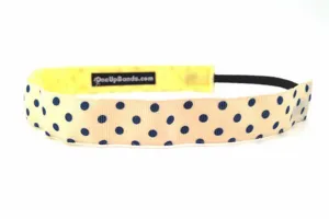Polka Dots Small Yellow Navy (SKU 1189)