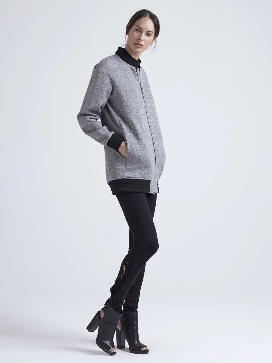 Pride Brushed Fleece Extended Bomber Jacket