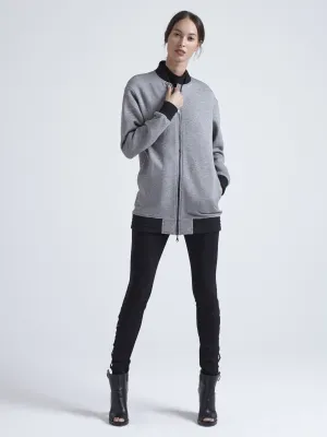 Pride Brushed Fleece Extended Bomber Jacket