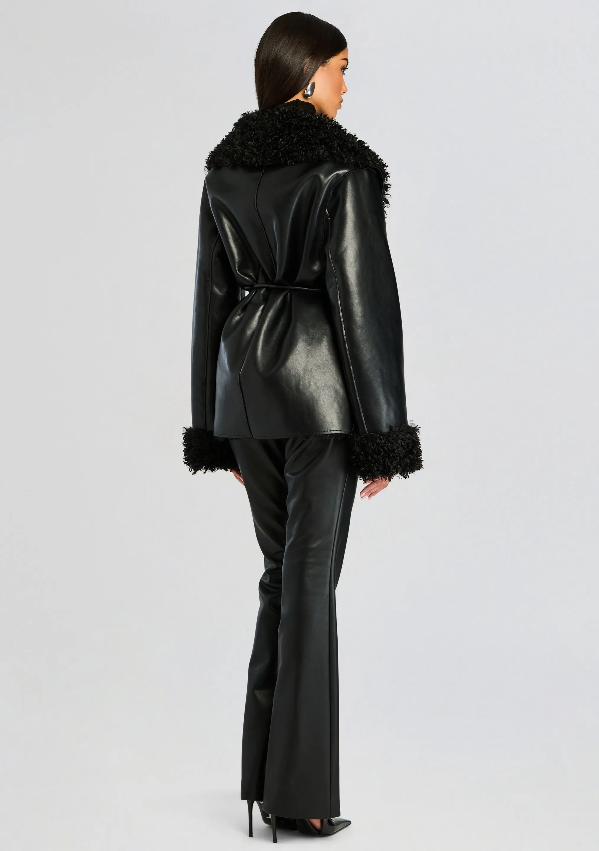 Roxanne Vegan Leather Coat