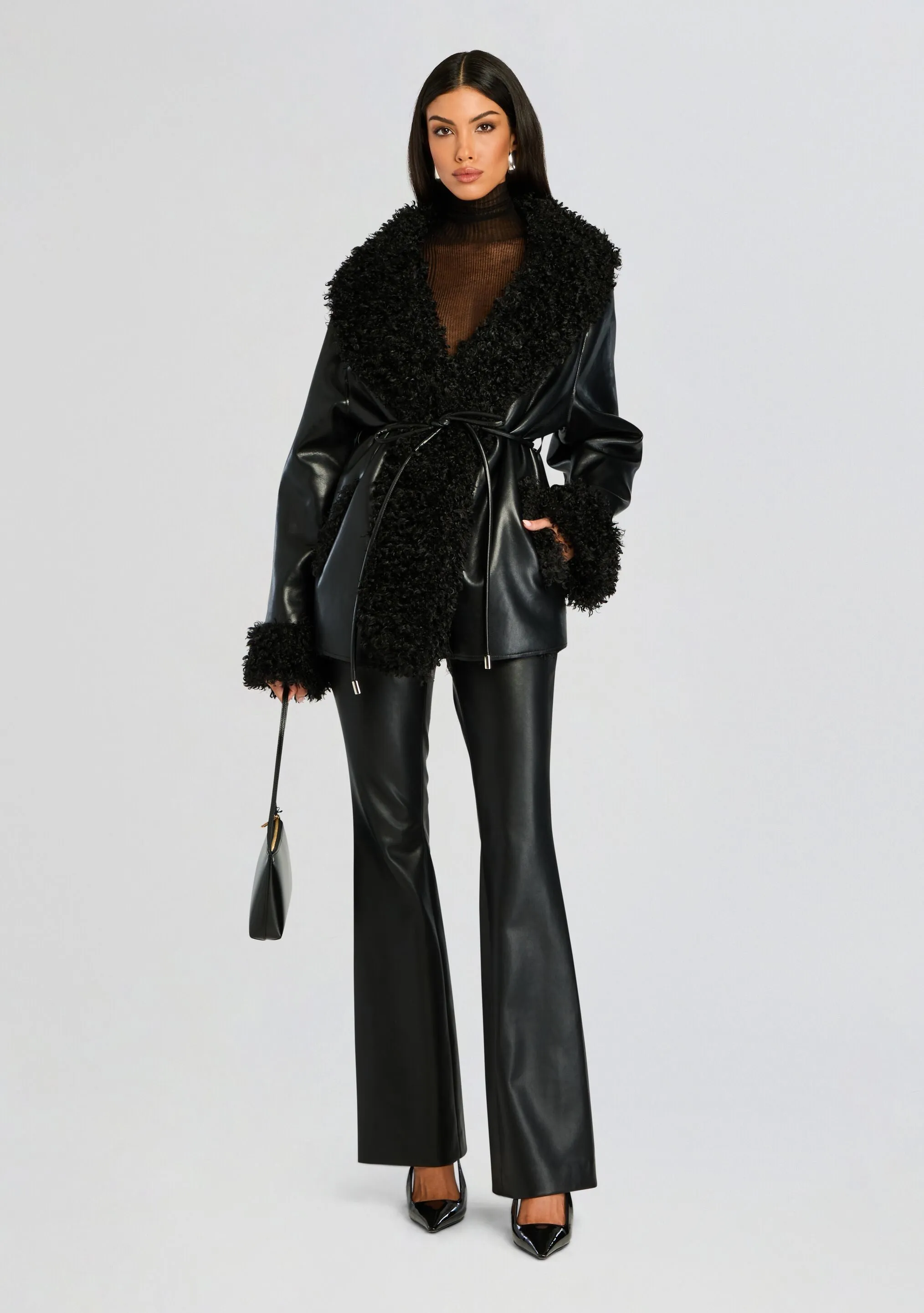 Roxanne Vegan Leather Coat