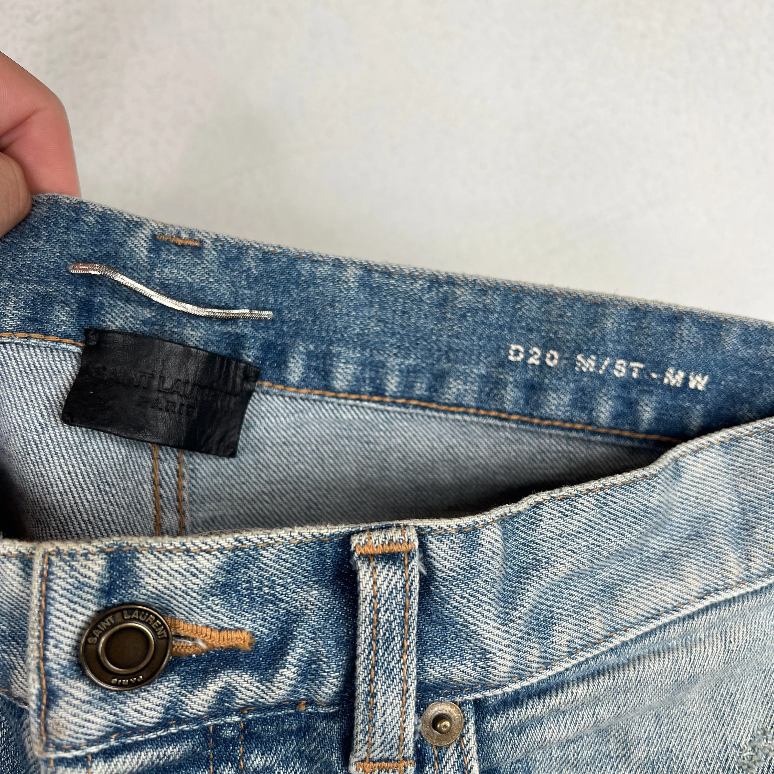 Saint Laurent D20 Light Wash Denim Jeans